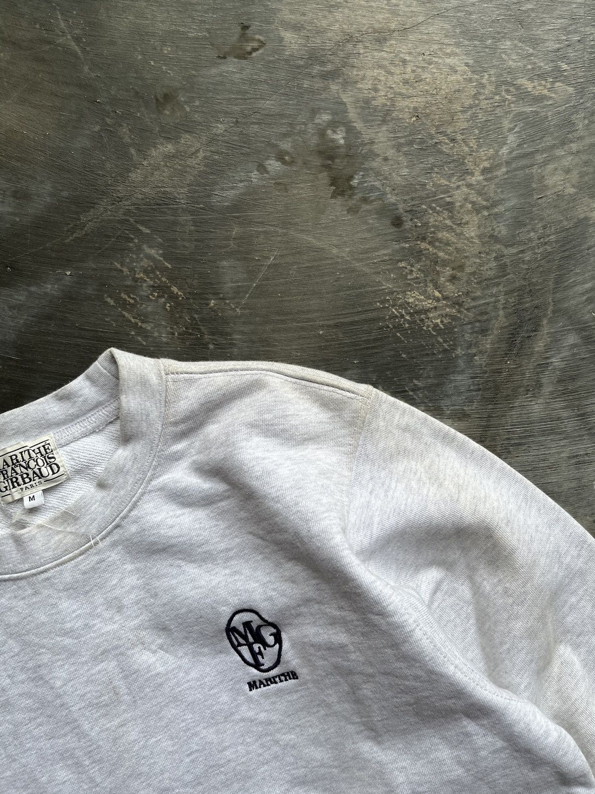 Marithe + Francois Girbaud Marithe francois girbaud paris mini logo grey sweatshirt Size US M / EU 48-50 / 2 - 5 Thumbnail