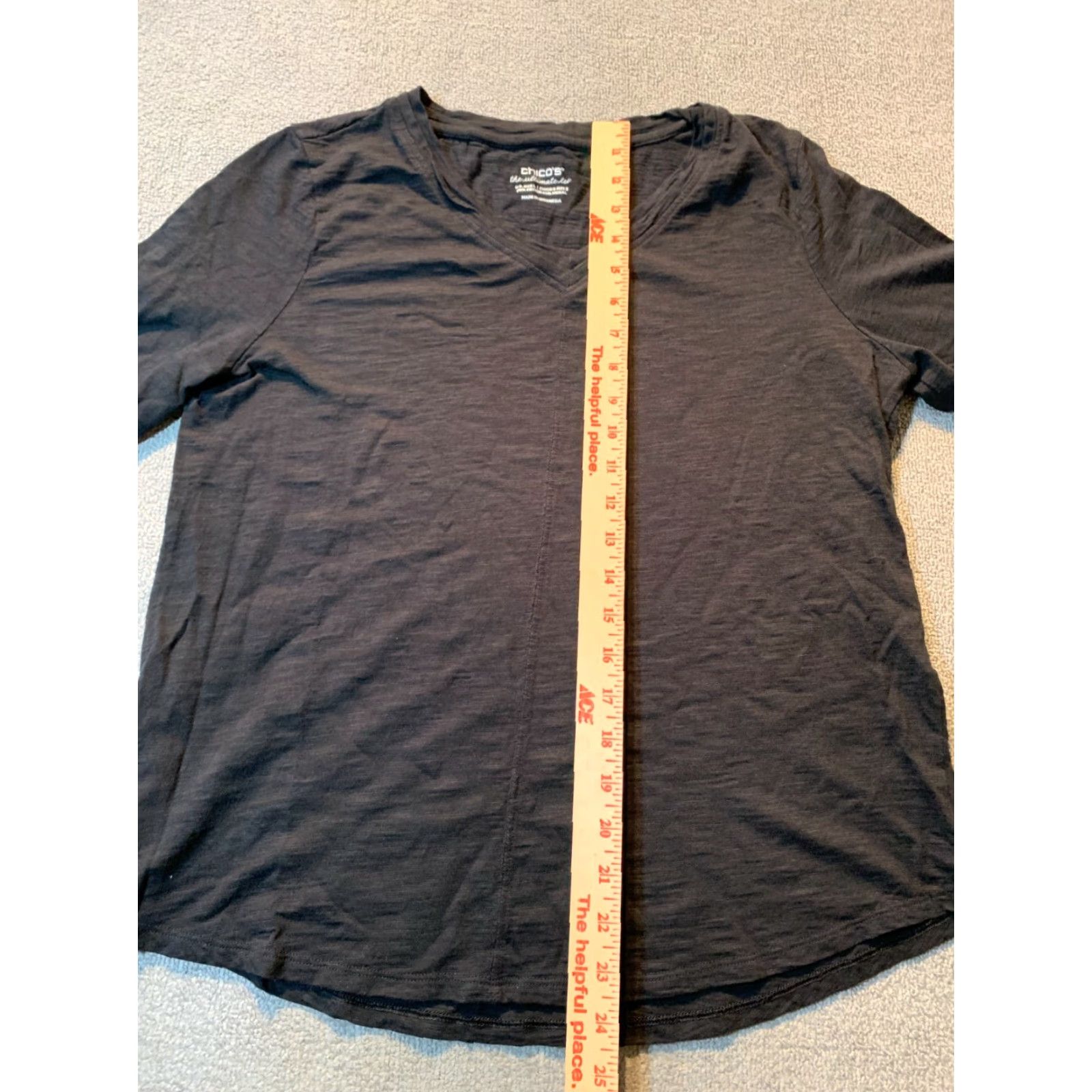 Vintage Chico’s Women’s L Black Short Sleeve Shirt The Ultimate Shirt Blouse Tunic Women’s Regular Size L Black Short Sleeve Shirt The Ultimate Size L / US 10 / IT 46 - 3 Thumbnail