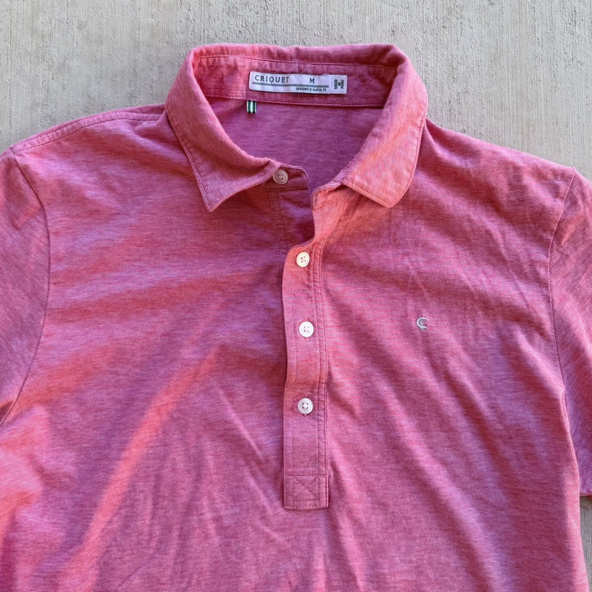 Criquet Criquet Polo Shirt Men Size Medium Pima Cotton Pink Size US M / EU 48-50 / 2 - 2 Thumbnail