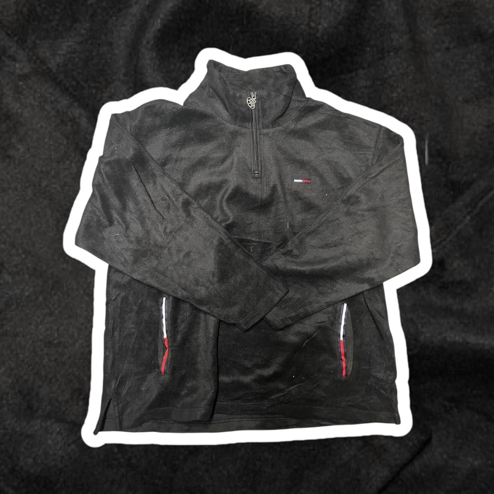 Tommy Hilfiger Tommy Hilfiger Black Quarter Zip Pullover Size US XXL / EU 58 / 5 - 1 Thumbnail