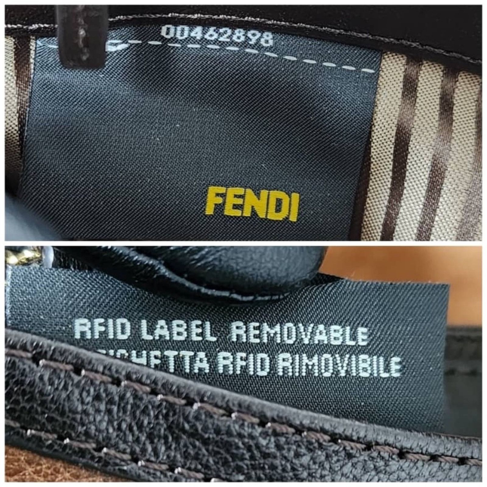 Fendi Fendi Leather Patent Leather Trim Fendista Envelope Clutch Size ONE SIZE - 2 Thumbnail