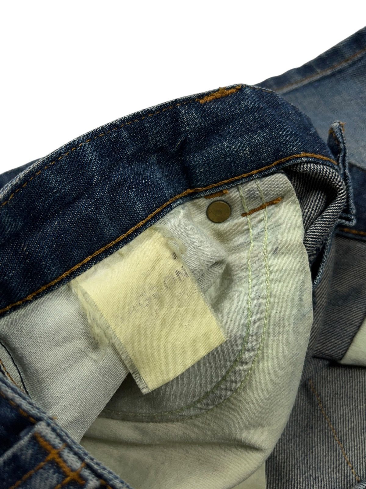 Hysteric Glamour Vintage y2k Distressed Denim Mini Skirt Union Jack Flag Size 32" / US 10 / IT 46 - 9 Thumbnail