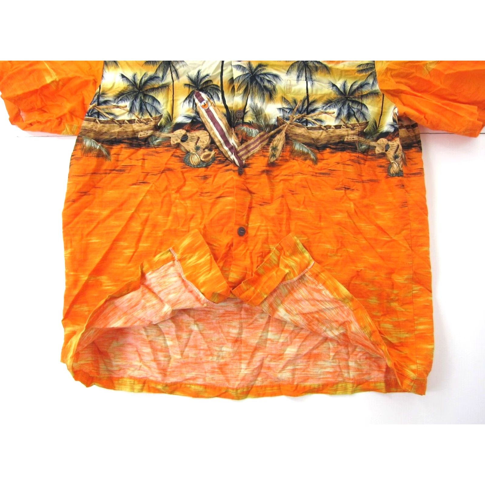 Vintage VINTAGE Hawaiian Reserve Collection Orange Surf Floral Short Sleeve Shirt Men XL Size US XL / EU 56 / 4 - 6 Thumbnail