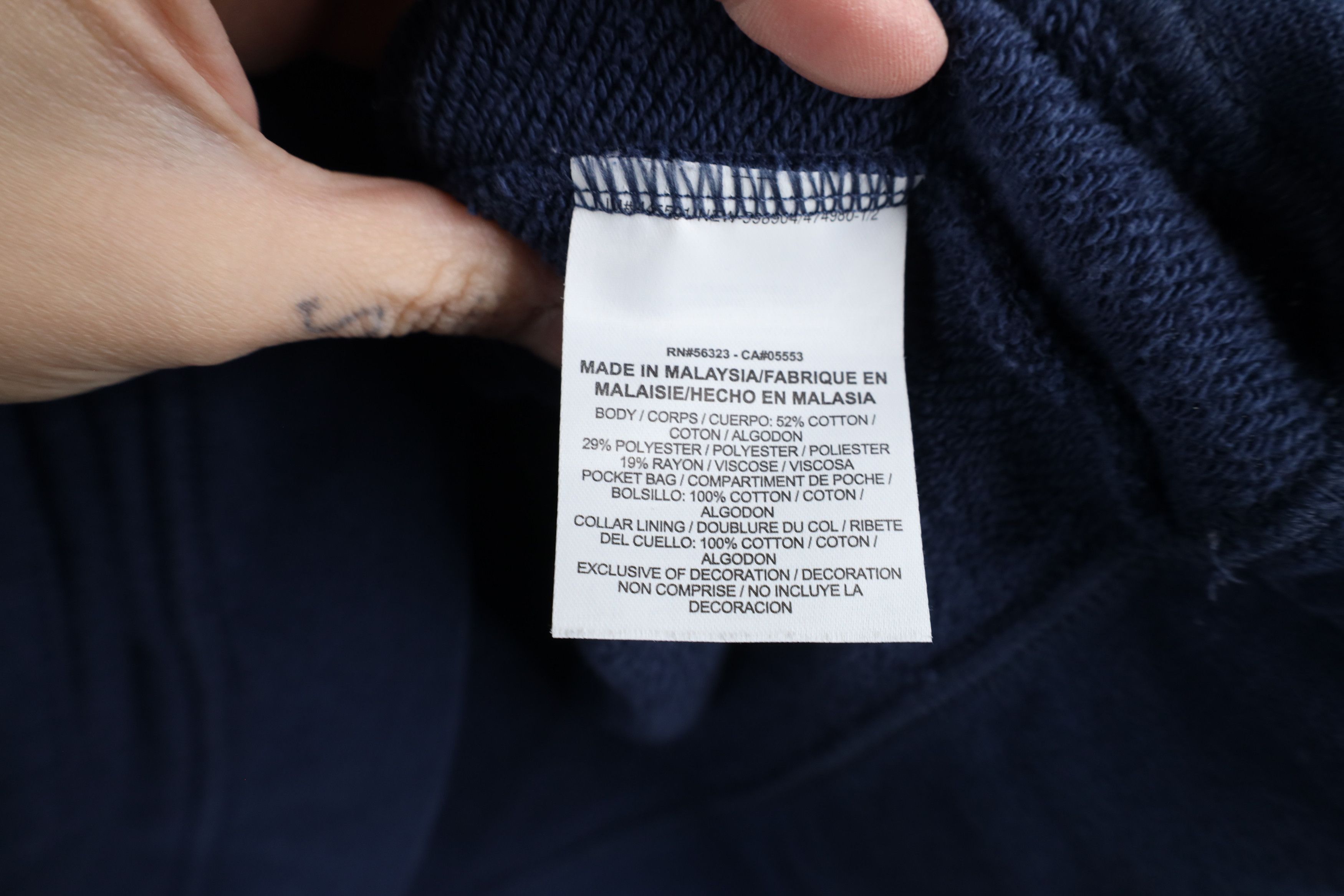 Nike × Vintage Nike Spell Out Los Angeles Rams Funnel Neck Sweatshirt Blue Size M / US 6-8 / IT 42-44 - 11 Thumbnail
