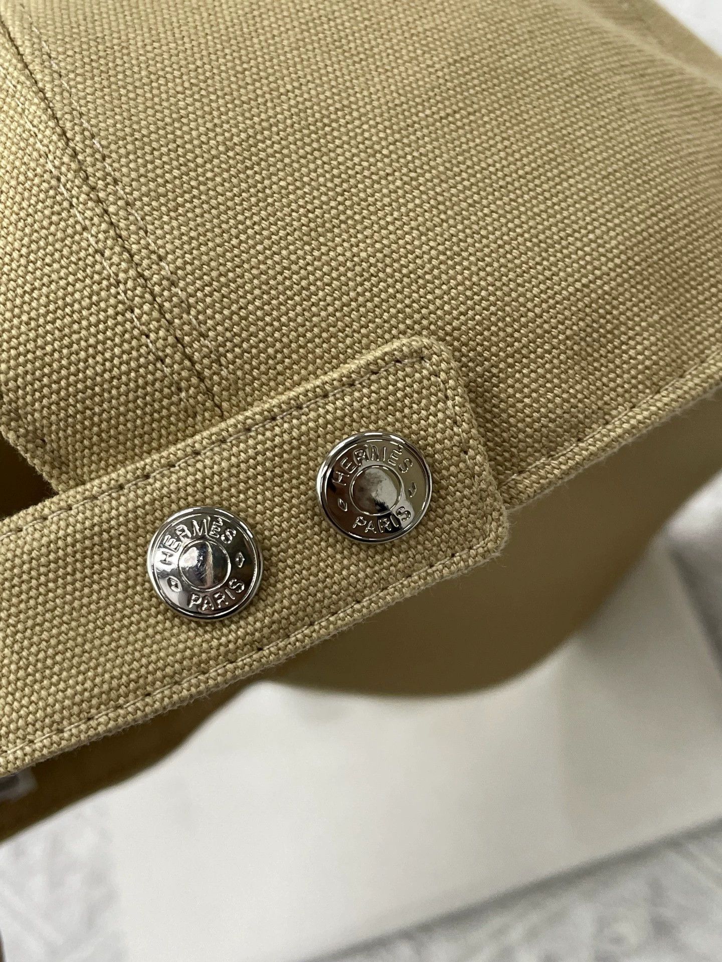 Hermes Hermes Khaki Pig Nose Shell Baseball Cap 58 Size ONE SIZE - 4 Thumbnail