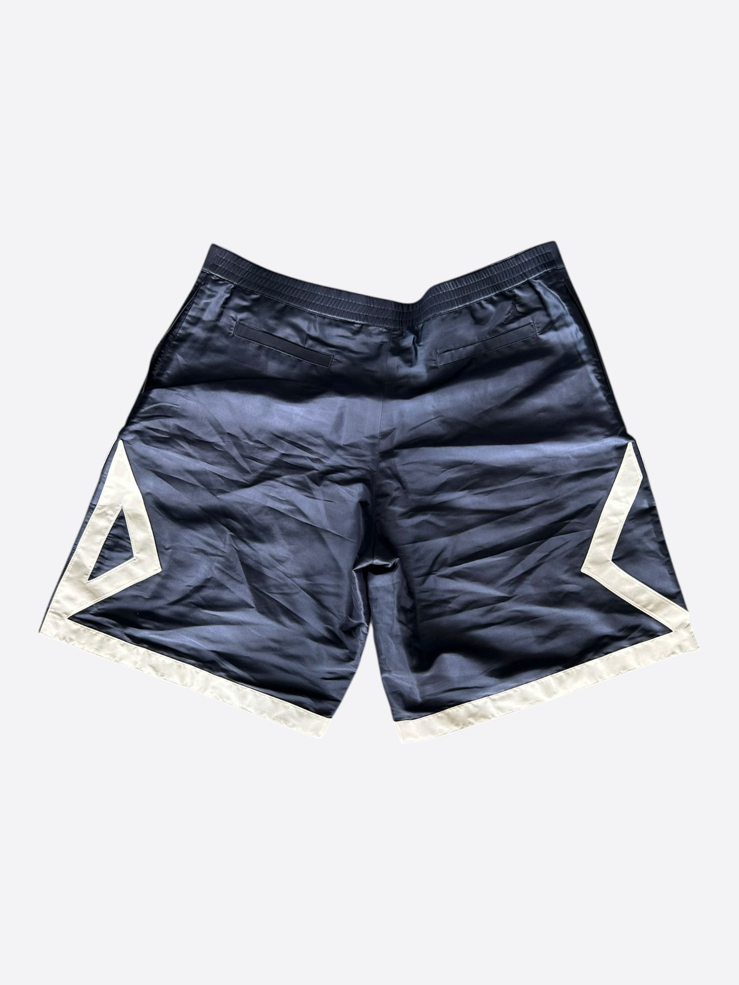 Dior Dior Jordan Navy & White CD Logo Silk Basketball Shorts Size US 40 / EU 56 - 2 Thumbnail