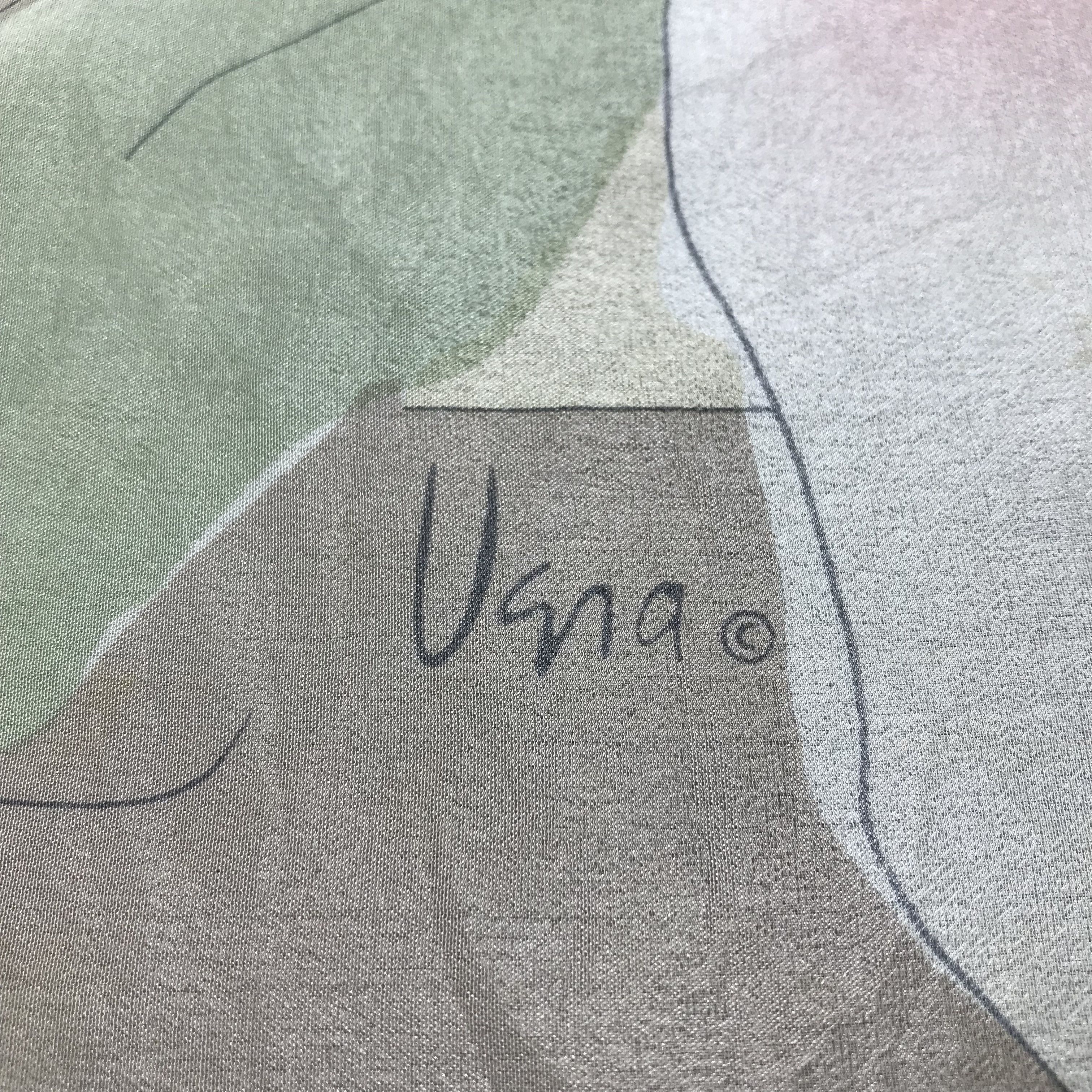 Japanese Brand Vintage Vana Floral Silk Scarf M114 Size ONE SIZE - 3 Thumbnail