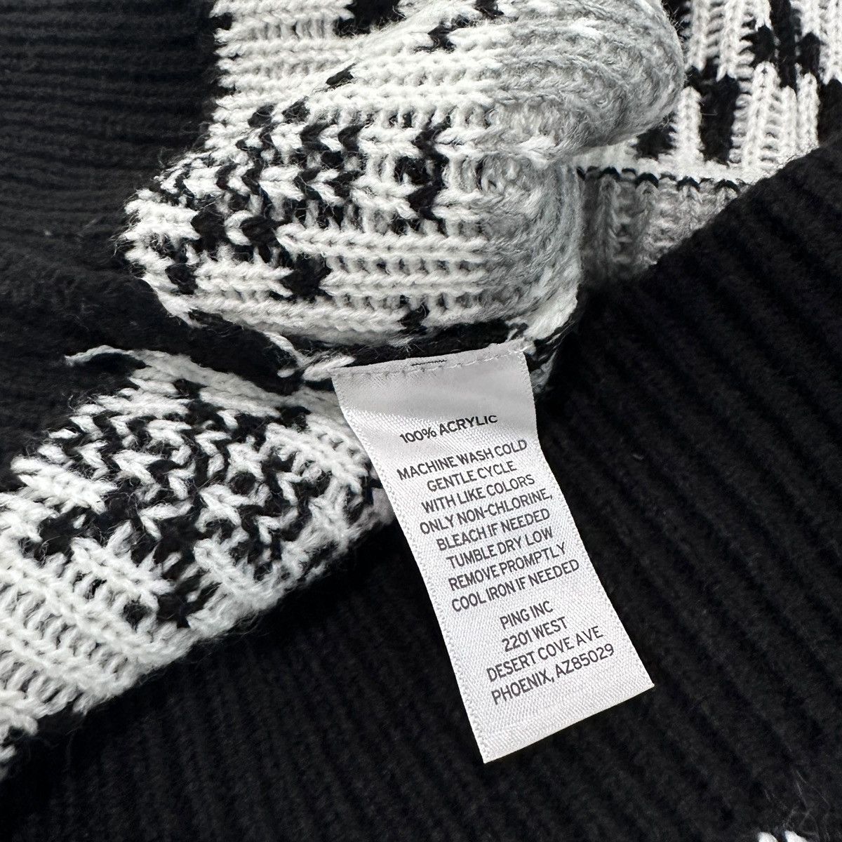 PING Mr Ping Christmas Cactus Sweater Black White Knit RARE Size US L / EU 52-54 / 3 - 7 Thumbnail