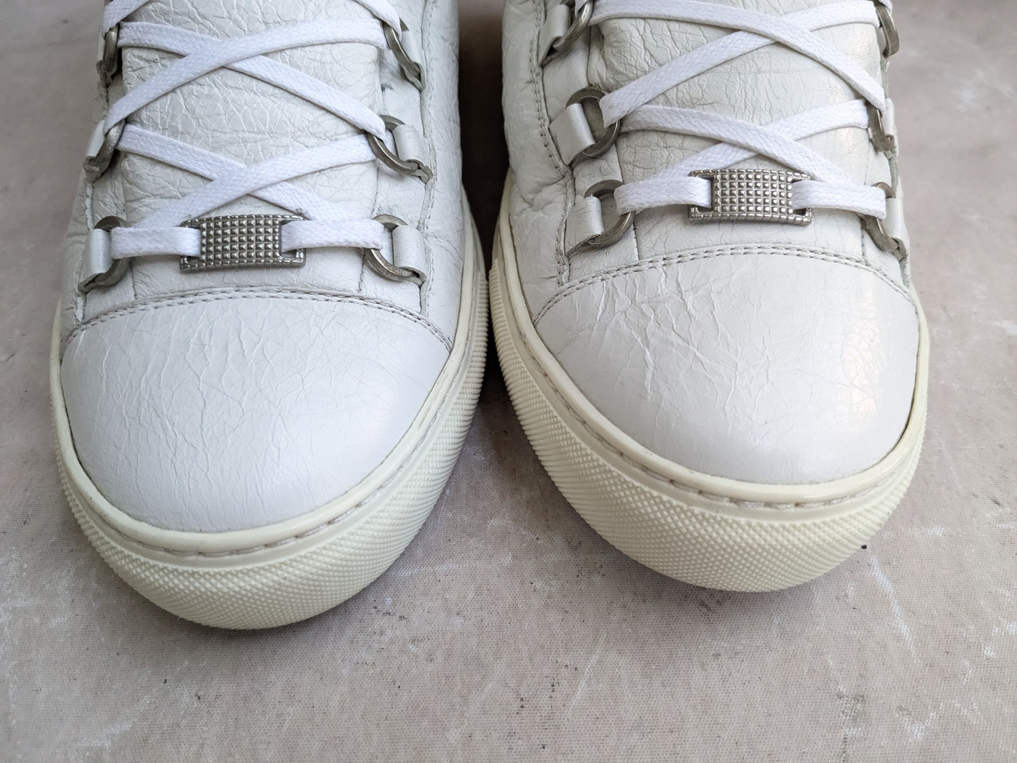 Balenciaga Balenciaga Arena White 11 High Tops Leather Size US 11 / EU 44 - 4 Thumbnail