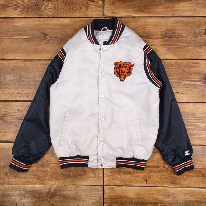 Starter Vintage Starter Varsity Jacket L Bomber NFL Chicago Bears Satin ...