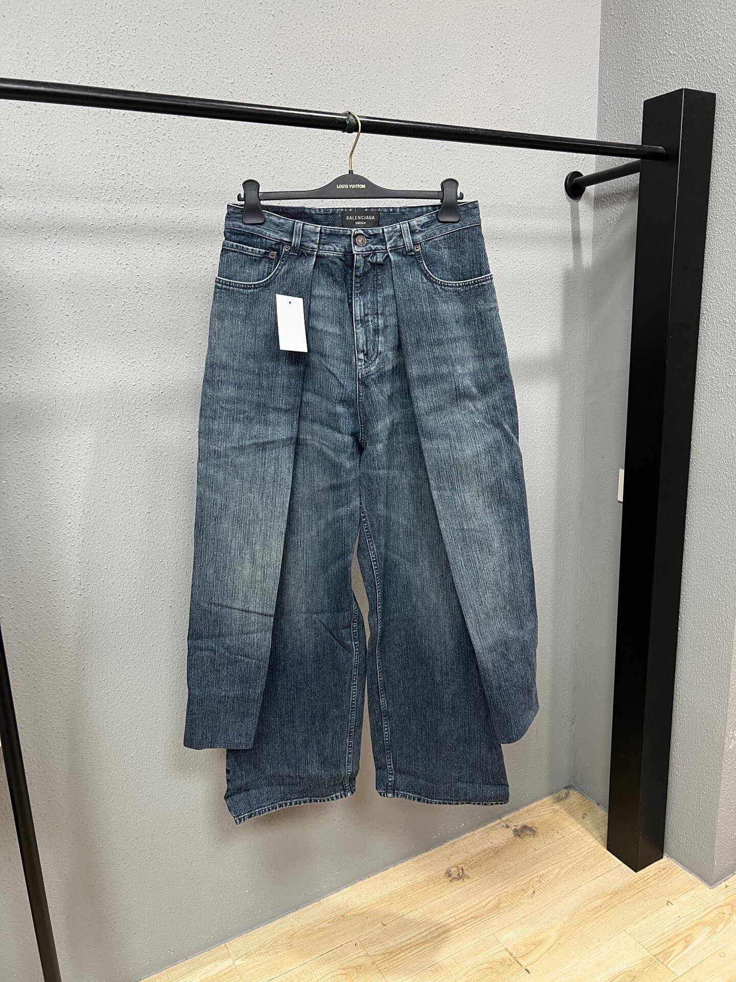 Balenciaga Faux Two-Piece Denim Pants