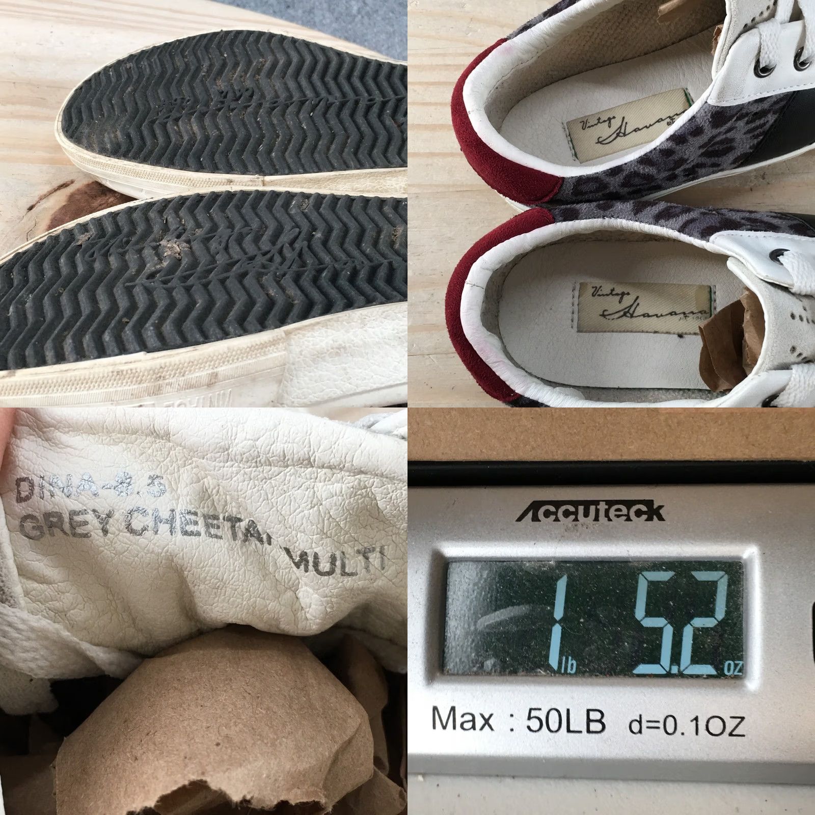Vintage Havana Vintage Havana Shoes Womens 8.5 Dina Cheeta Multi Sneakers Grey Casual Low Top Size M / US 6-8 / IT 42-44 - 9 Thumbnail