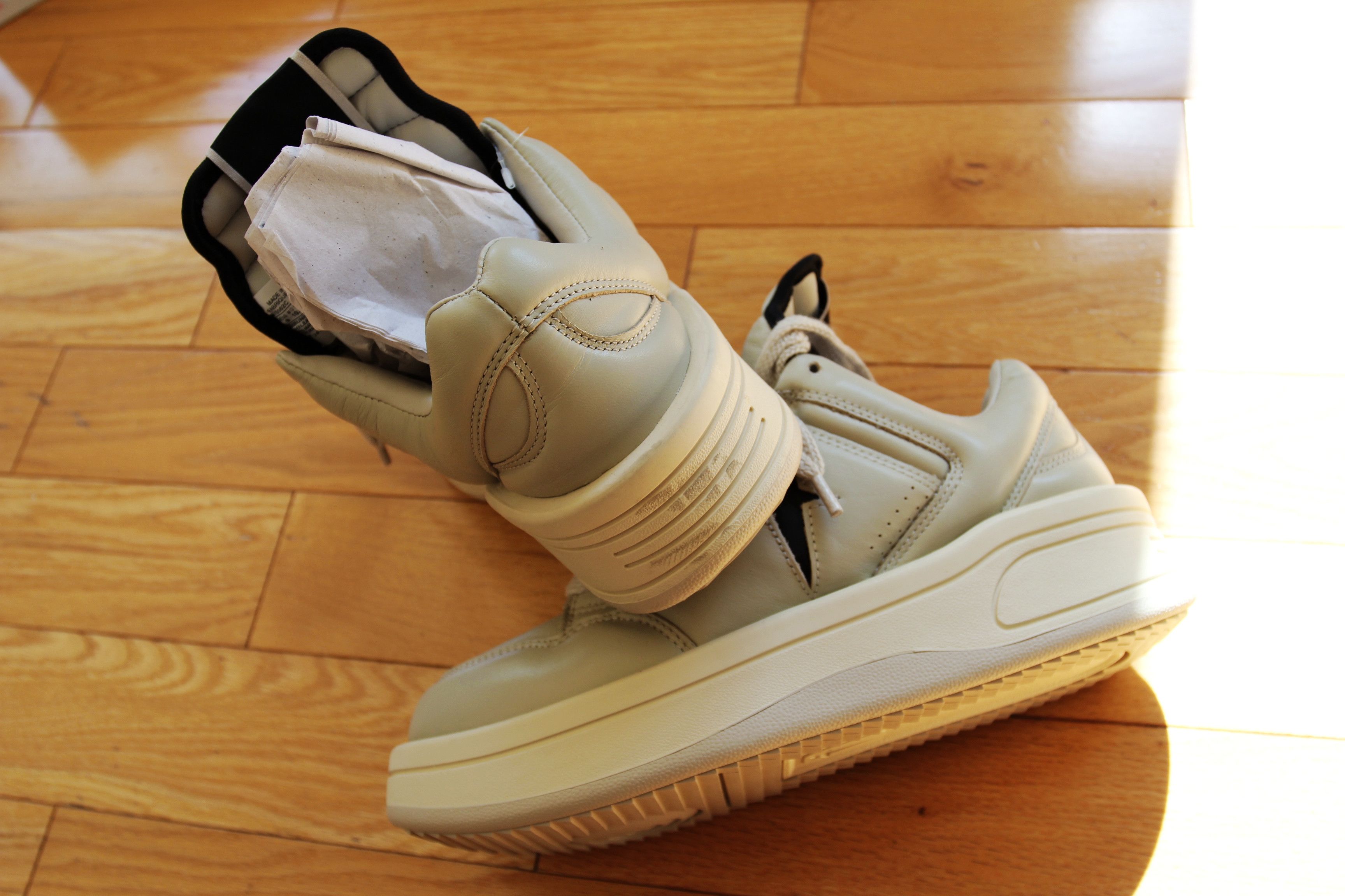 Converse × Rick Owens Drkshdw BNWT SS25 RICK OWENS DRKSHDW TURBOWPN OX SNEAKERS OYSTER 9 Size US 9 / EU 42 - 4 Thumbnail