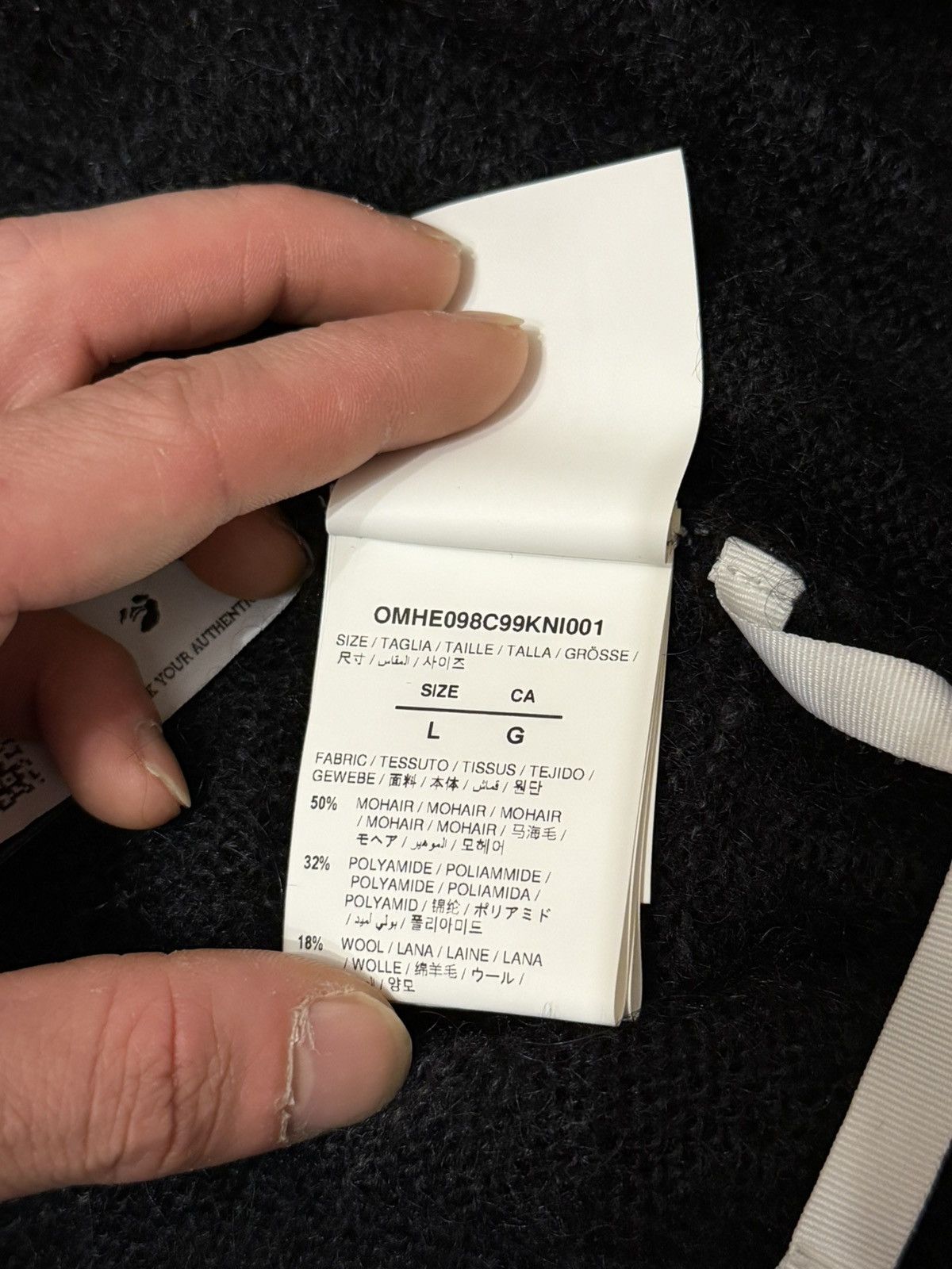 Off-White Off-White Diag Arrow Mohair Knit Sweater Gradient Size L Size US L / EU 52-54 / 3 - 9 Thumbnail