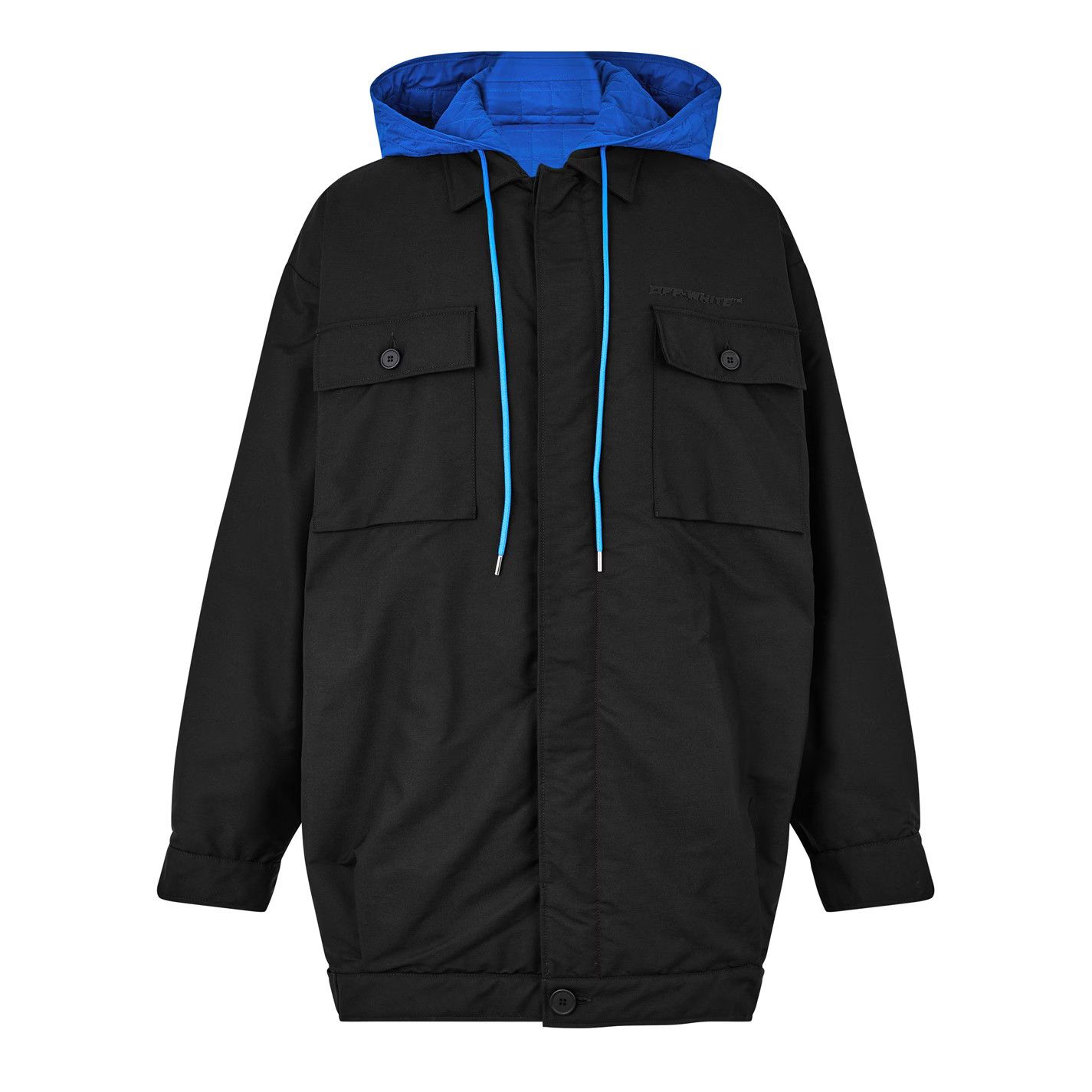 Off-White o1g2r1mq0226 Hde Shirt Race Zip Hoodie In Black Size US L / EU 52-54 / 3 - 1 Thumbnail