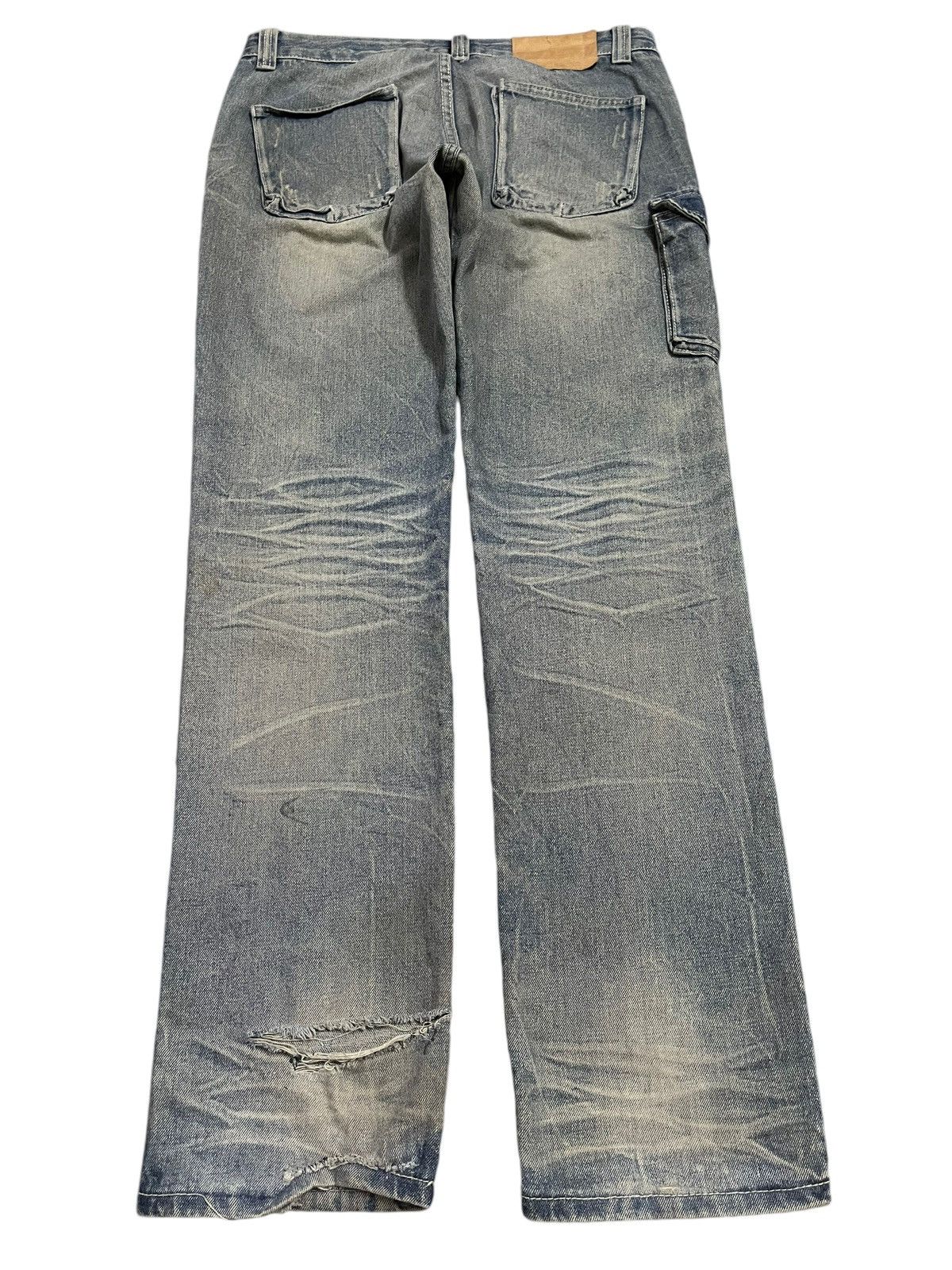 14th Addiction Vintage Japanese Brand Mud Wash Style Distress Jeans Size US 34 / EU 50 - 2 Thumbnail