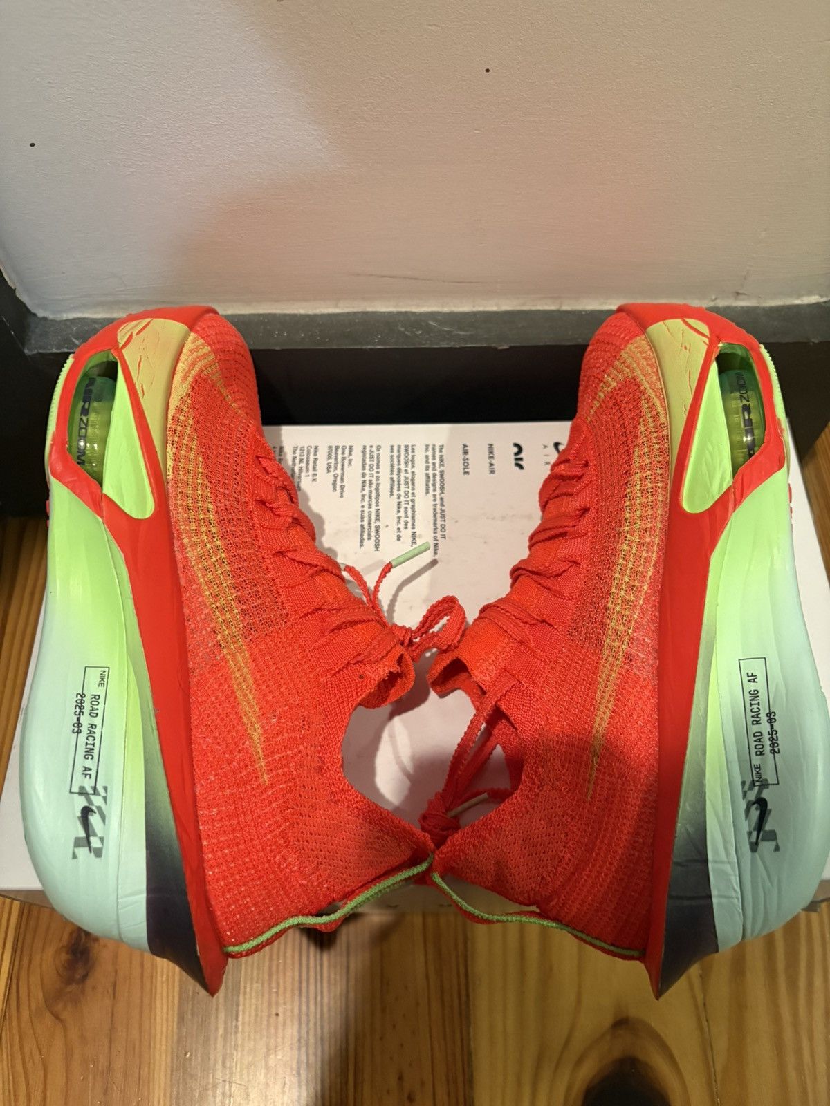 Nike Nike Air Zoom Alphafly NEXT% 3 'Bright Crimson Lime Blast' Size US 6.5 / IT 36.5 - 6 Thumbnail