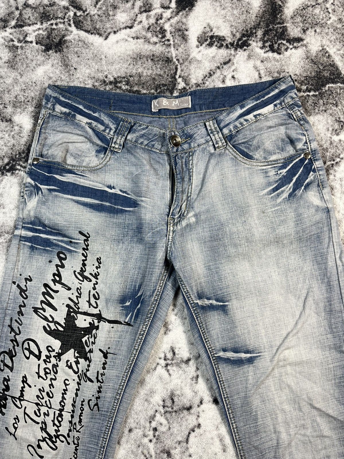 Other Kosmo Lupo Jeans Graphic Print Distressed Y2K W36 Size US 36 / EU 52 - 5 Thumbnail