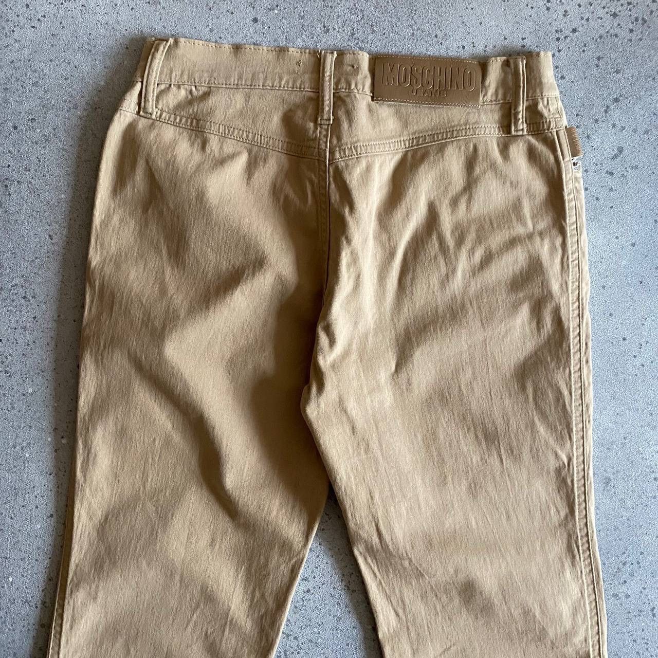 Moschino × Vintage Moschino Vintage Flared Beige Pants Jeans 90s Size 27" / US 4 / IT 40 - 3 Thumbnail