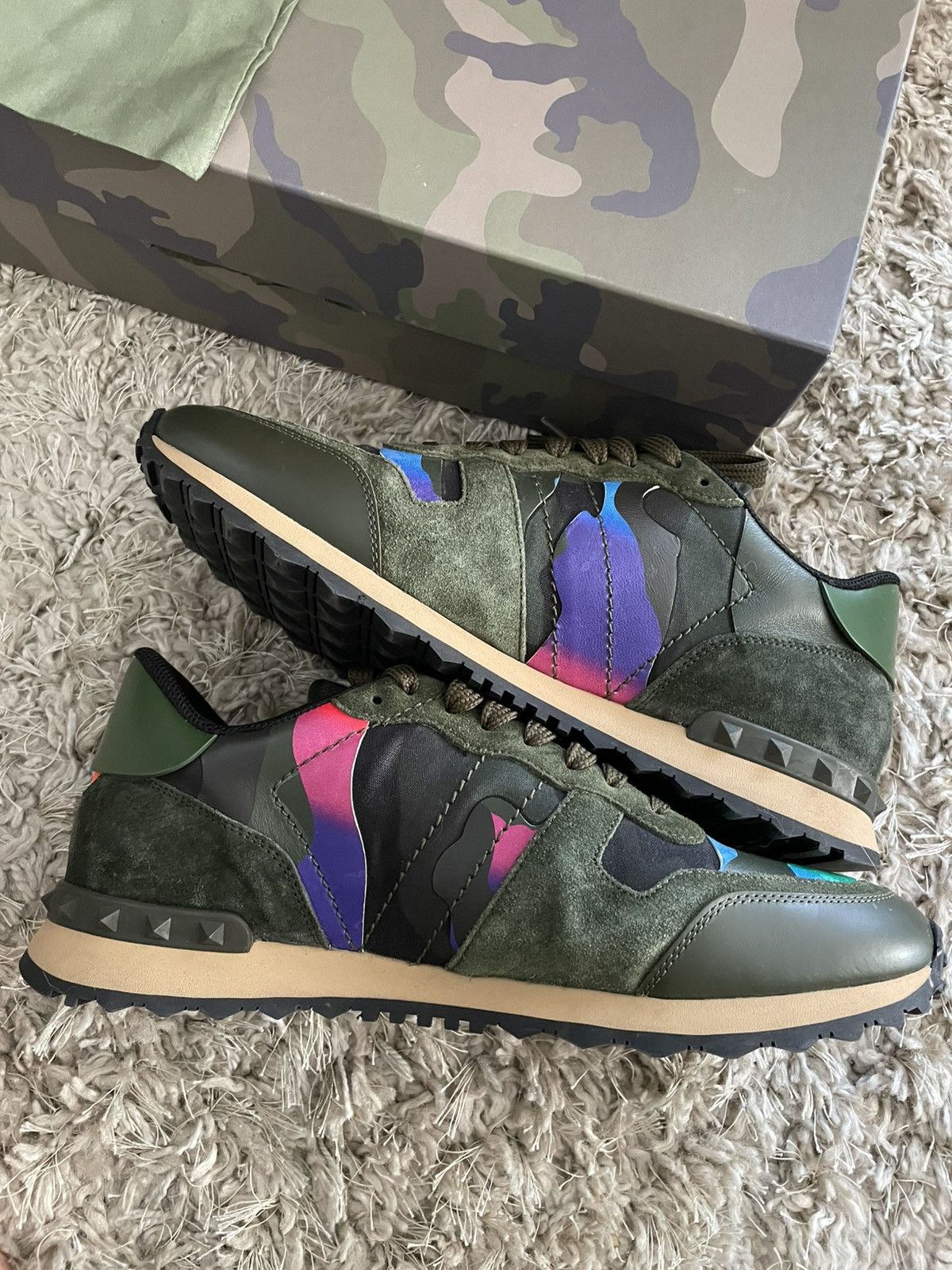 Valentino Valentino RockRunner Multi color camo Size US 11 / EU 44 - 3 Thumbnail