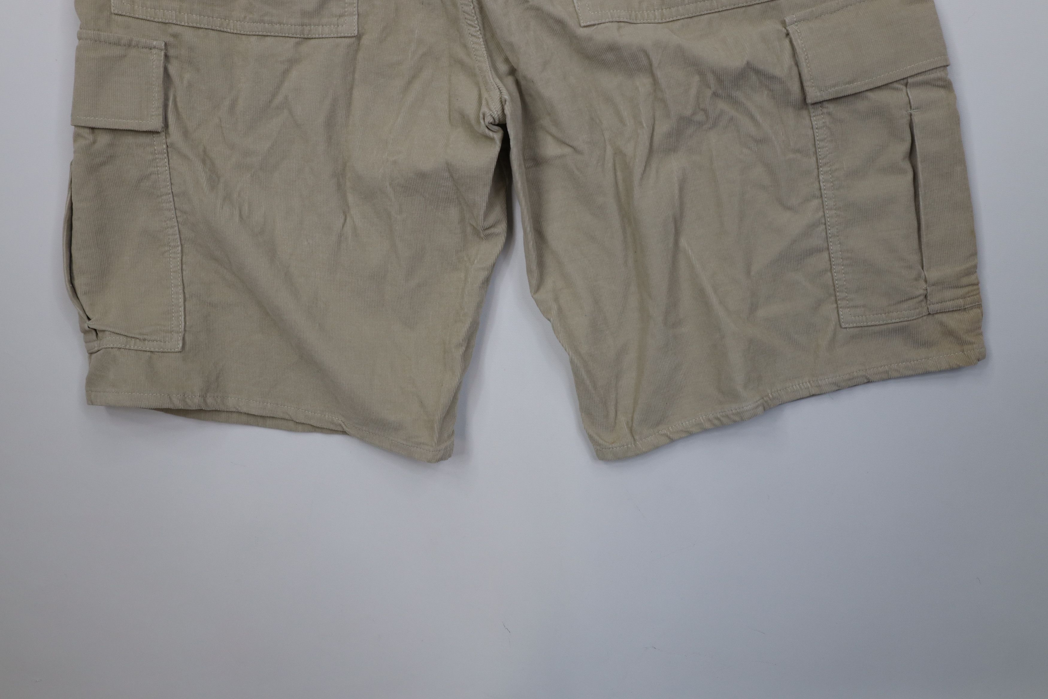 Levi's Deadstock Vintage Y2K Levis Baggy Fit Corduroy Cargo Shorts Size US 40 / EU 56 - 15 Thumbnail