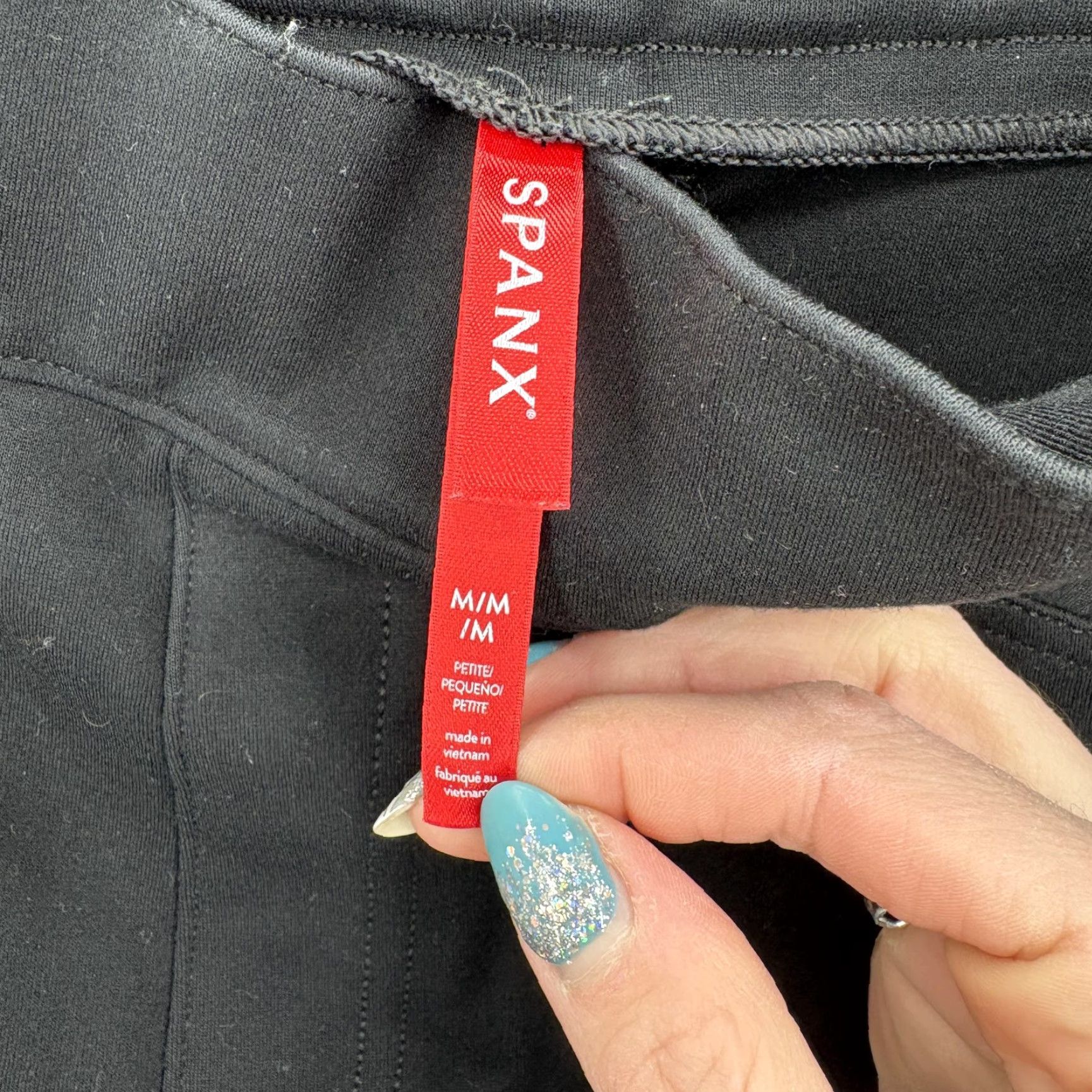 Spanx SPANX Perfect Black Pant Back Seam Skinny Pants Womens Medium Petite Stretch Size 32" / US 10 / IT 46 - 4 Thumbnail