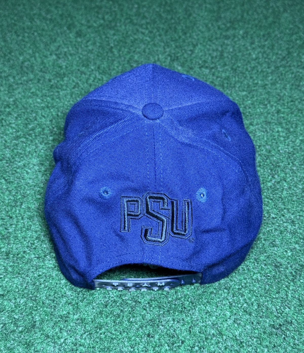 Nike Vintage 90s Penn State Nike Retro Snapback Blue Cap Hat Size ONE SIZE - 3 Thumbnail