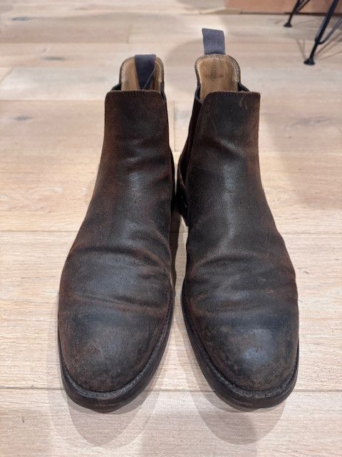 Crockett & Jones Chelsea 5 Dark Brown Rough-Out Suede Size US 9 / EU 42 - 3 Thumbnail