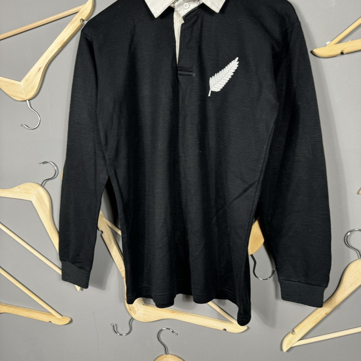 Canterbury of New Zealand Vintage 80s All Blacks Rugby Jersey Size US M / EU 48-50 / 2 - 6 Thumbnail
