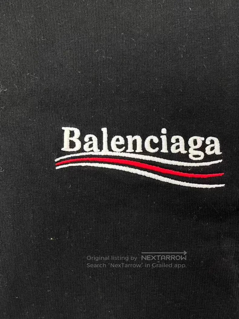 Balenciaga Balenciaga Logo Letter Embroidered Crew Neck Short Sleeve Size XS / US 0-2 / IT 36-38 - 3 Thumbnail