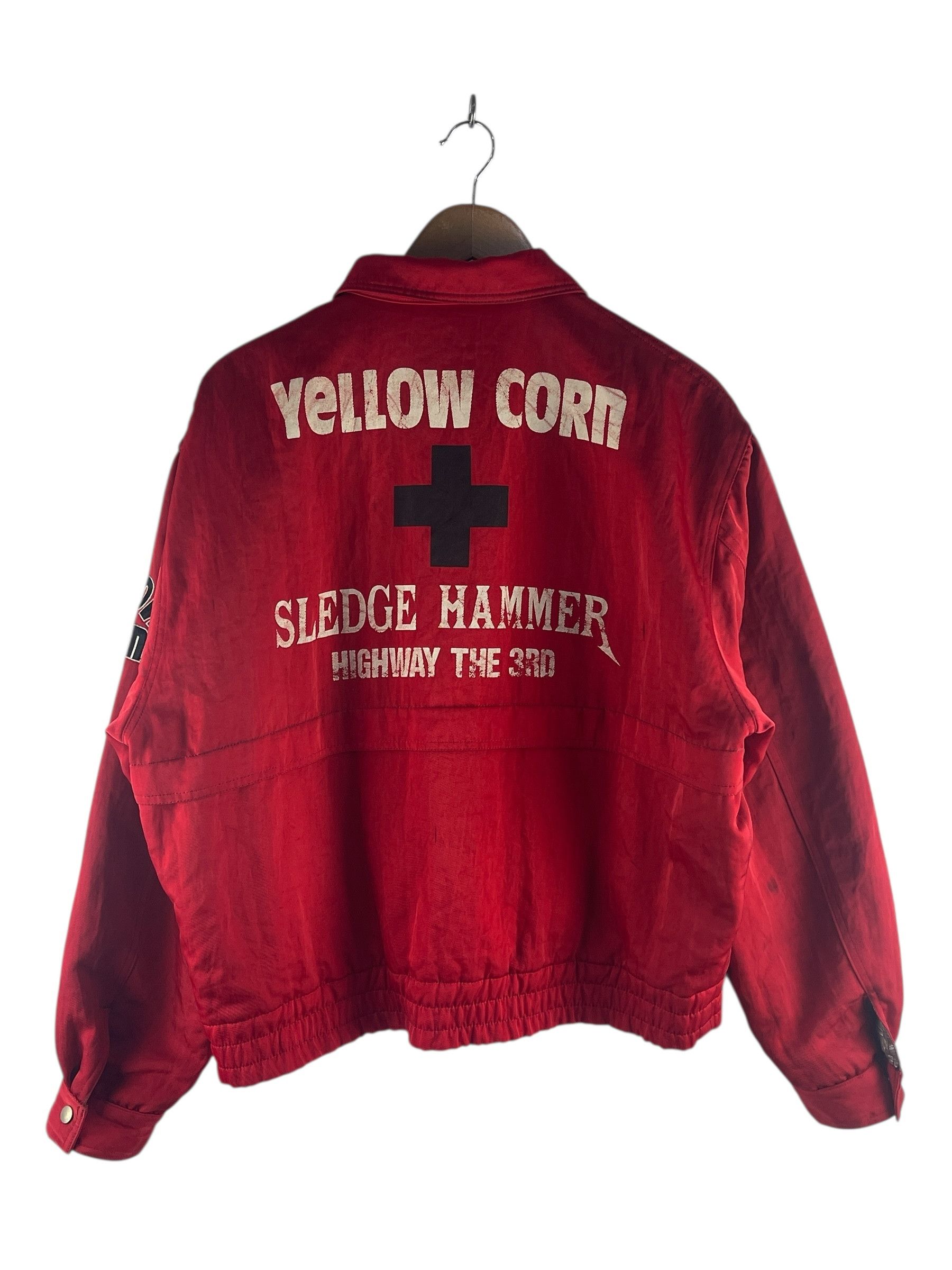 YELLOW CORN Vintage Yellow Corn Highway Magician Racing Jacket Red Size US L / EU 52-54 / 3 - 2 Thumbnail