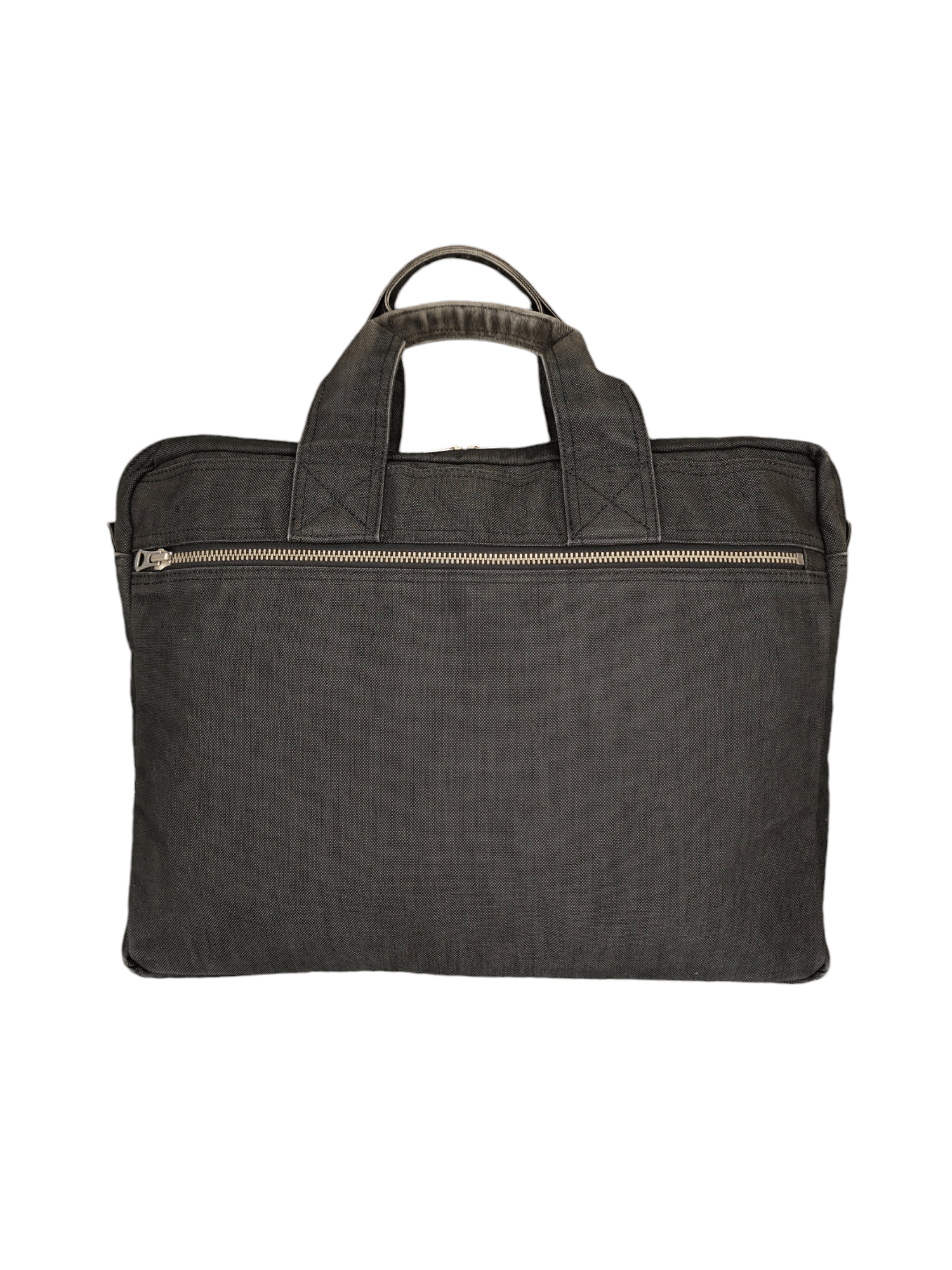 Porter Vintage Porter Japan Black Faded Canvas Briefcase Tote Bag Size ONE SIZE - 3 Thumbnail