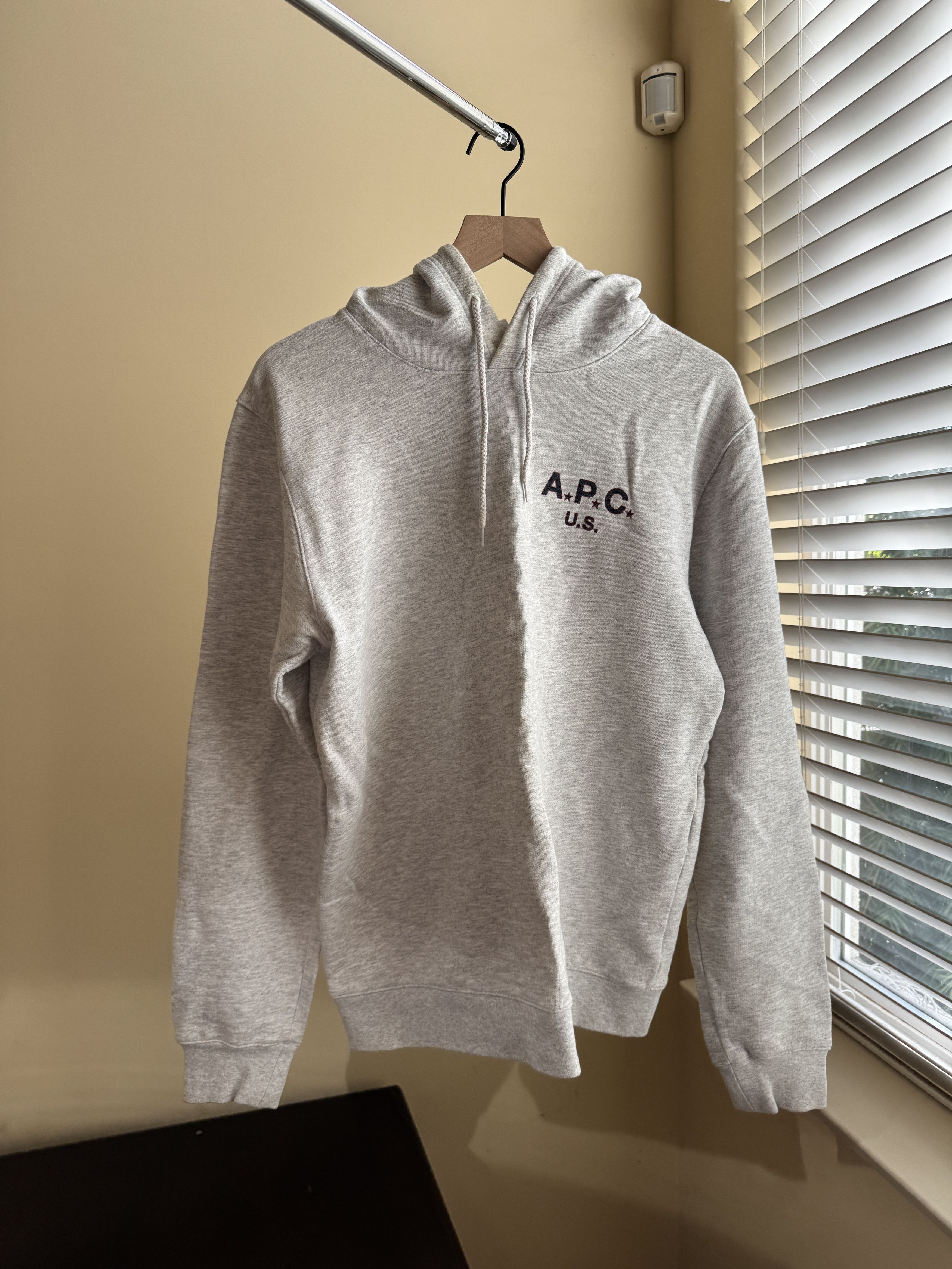 A.P.C. APC Heather Gray Hoodie Size M Size US M / EU 48-50 / 2 - 1 Thumbnail
