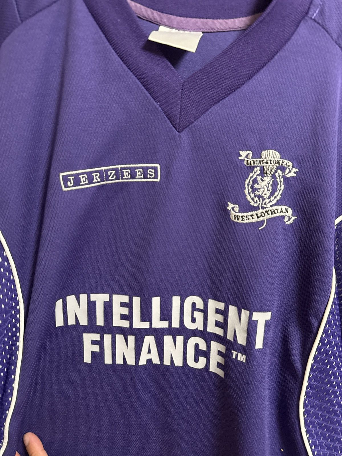 Jerzees Livingston FC Trikot Shirt 2000 2001 XXL Jerzees Size US XL / EU 56 / 4 - 2 Thumbnail