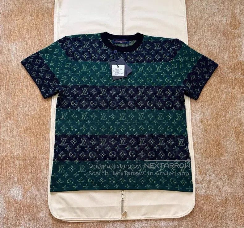 Louis Vuitton Louis Vuitton Color-block stripe full-print knit short sle Size US S / EU 44-46 / 1 - 1 Thumbnail