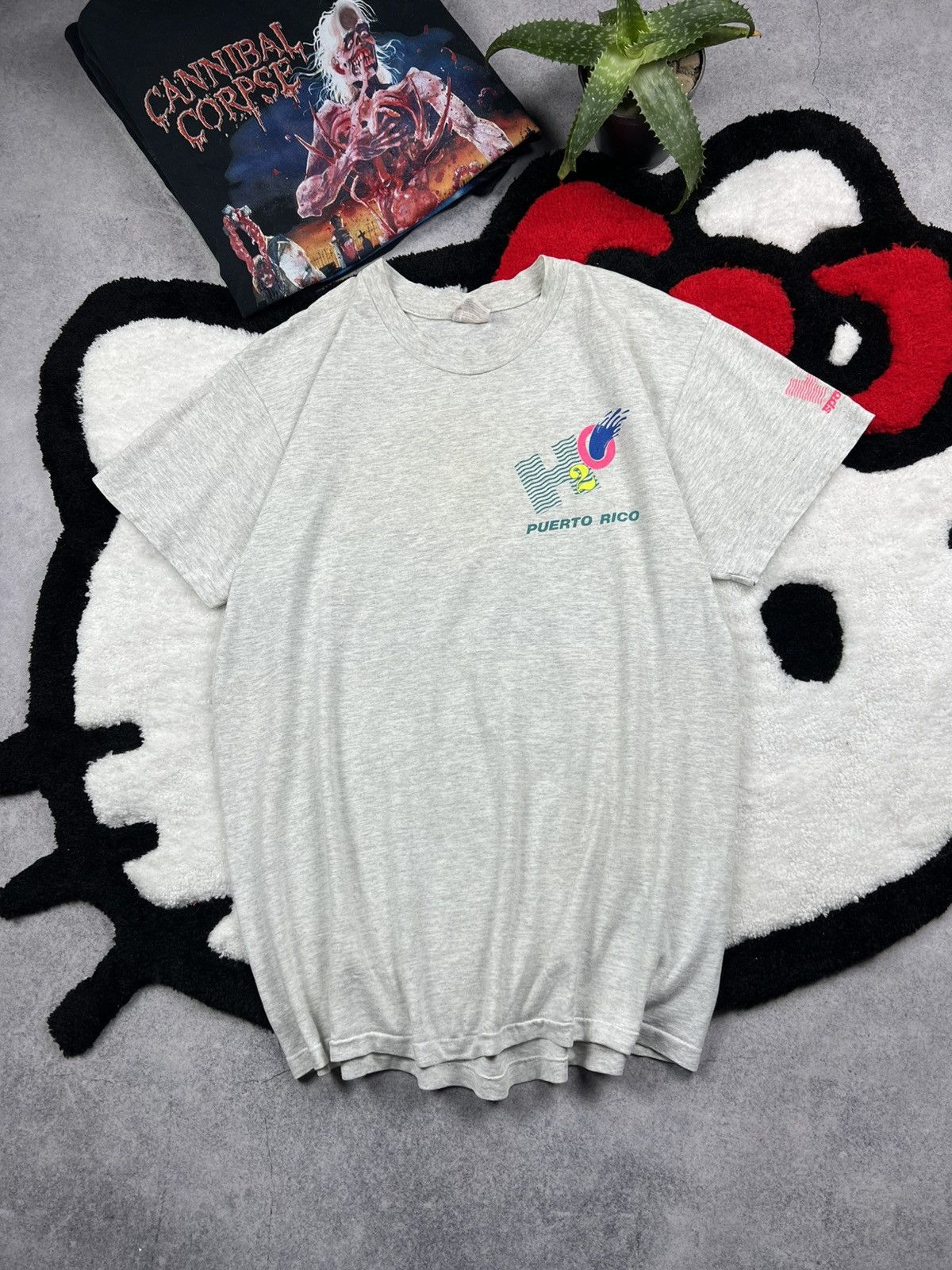 Band Tees Vintage H2O Puerto Rico 90s Single Stitch Faded Y2K Tee Size US L / EU 52-54 / 3 - 1 Thumbnail