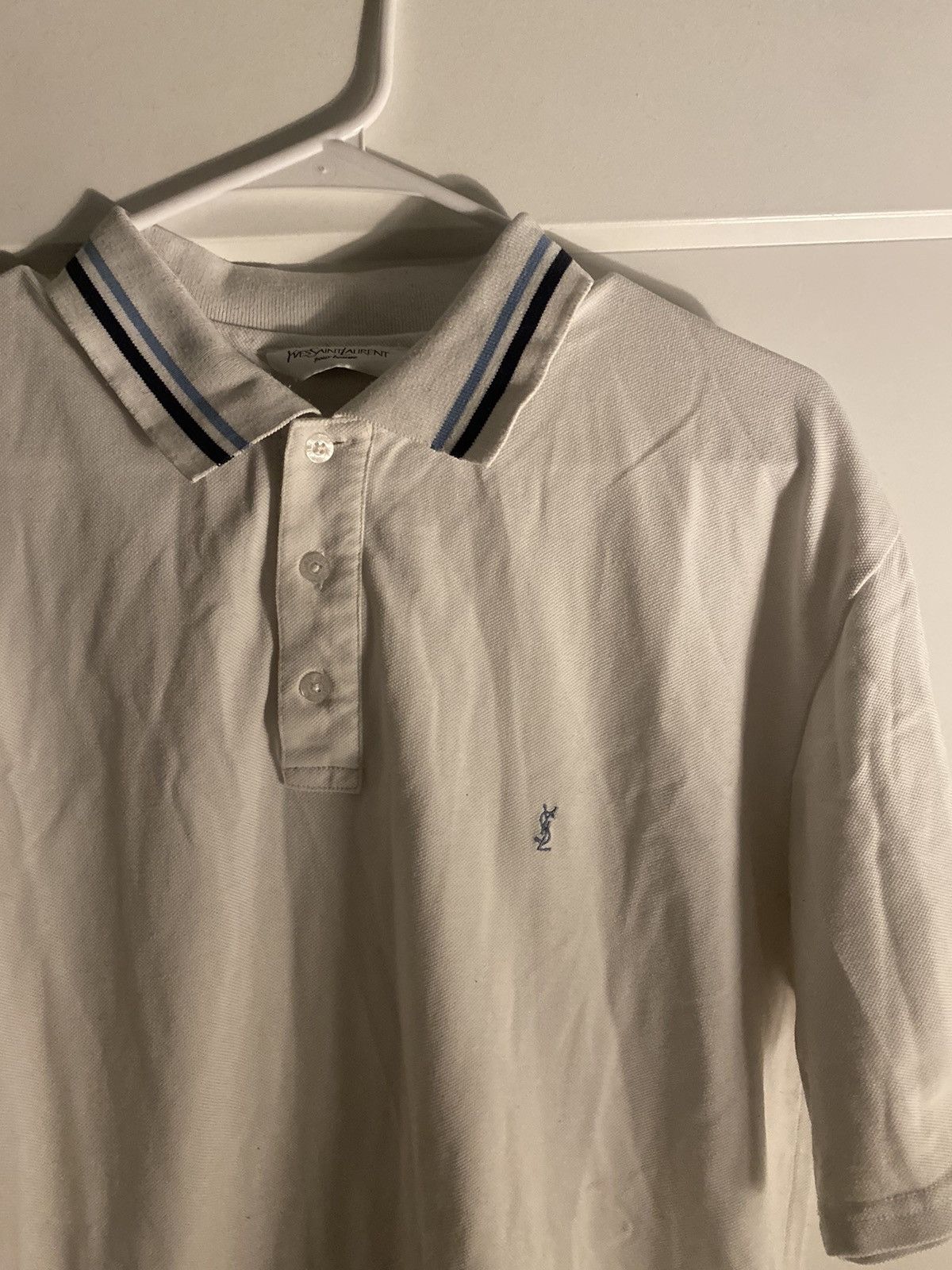 Designer × Saint Laurent Paris × Yves Saint Laurent Vintage Yves Saint Laurent Polo Size US XL / EU 56 / 4 - 3 Thumbnail