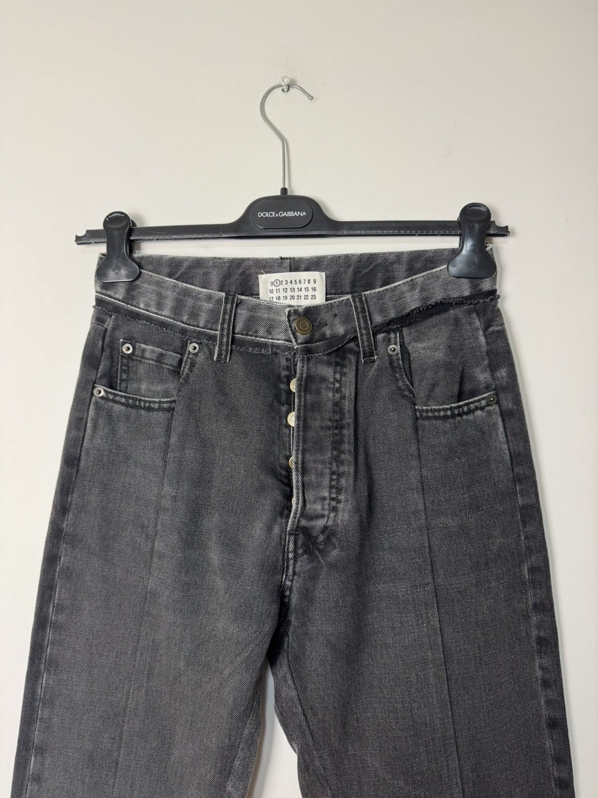 Maison Margiela Maison Margiela Black Deconstructed Hybrid Jeans Line 1 Size 27" / US 4 / IT 40 - 3 Thumbnail
