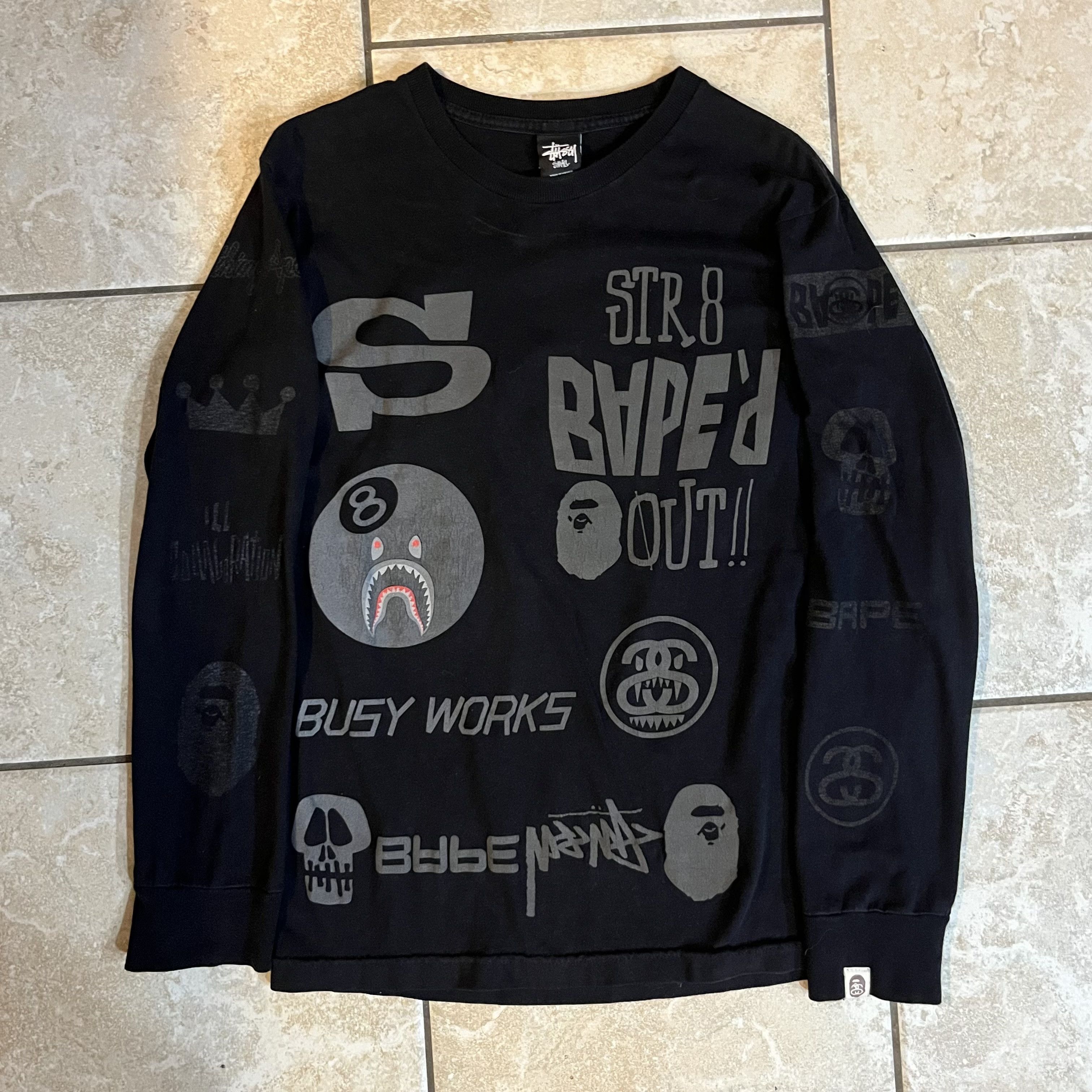 Stussy 00s Stussy Tokyo Long T Black Long Sleeve Tokyo Limited