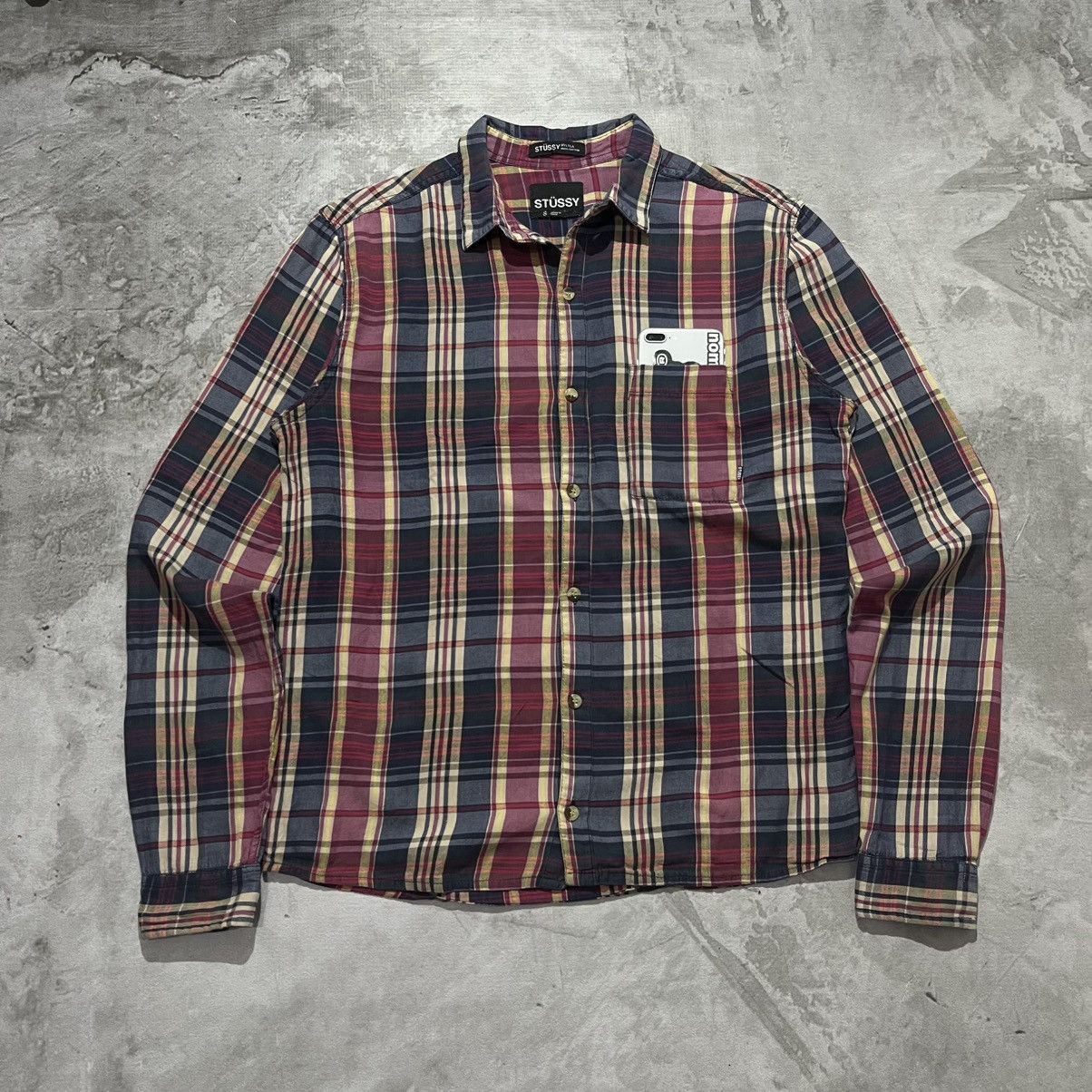 Stussy Vtg Stussy Plaid Button Up Shirt Size US M / EU 48-50 / 2 - 1 Thumbnail