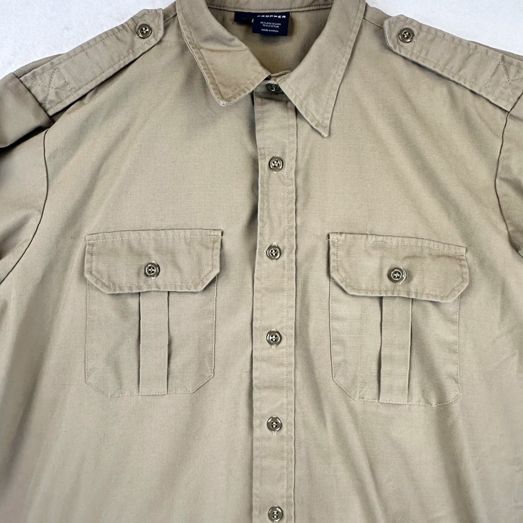 Propper Propper Tactical Shirt Mens XL Short Sleeve Button Up Military Uniform Pockets Size US XL / EU 56 / 4 - 4 Thumbnail