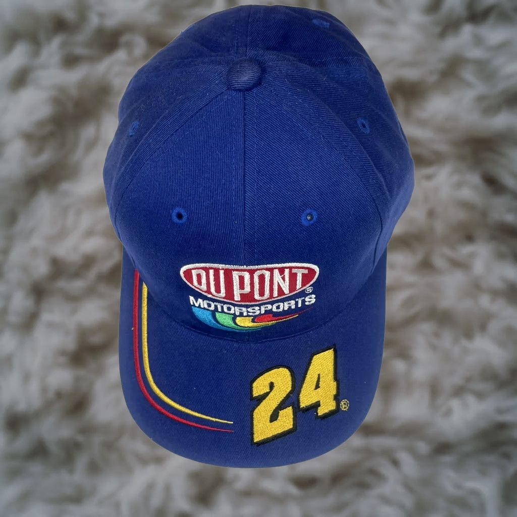Chase Authentics Chase Authentics DuPont Motorsports #24 Blue StrapBack Hat Cap OneSize Fits Most Size ONE SIZE - 1 Thumbnail