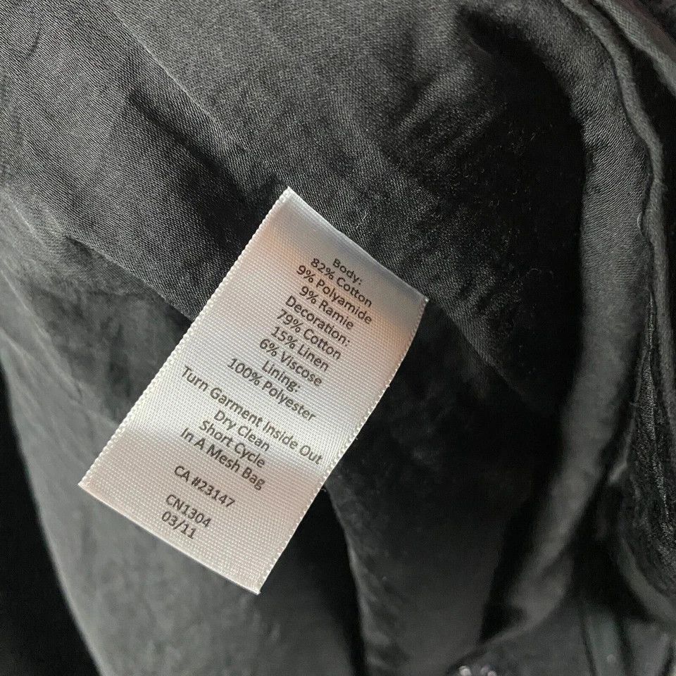 Talbots Talbots Skirt Women's Size 14WP Petite Striped Black Cotton Size 36" / US 14 / IT 50 - 6 Thumbnail