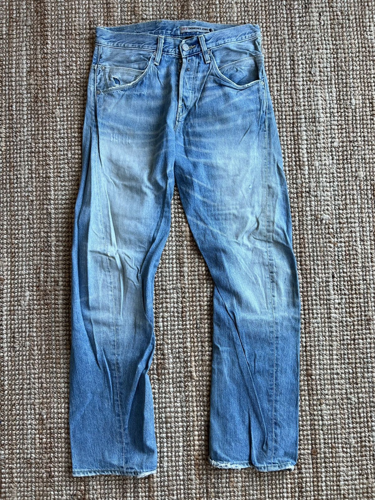 Levi's Levis Engineered Jeans Buckle Back Tag W31 Actual 33x33 Size US 31 - 1 Thumbnail