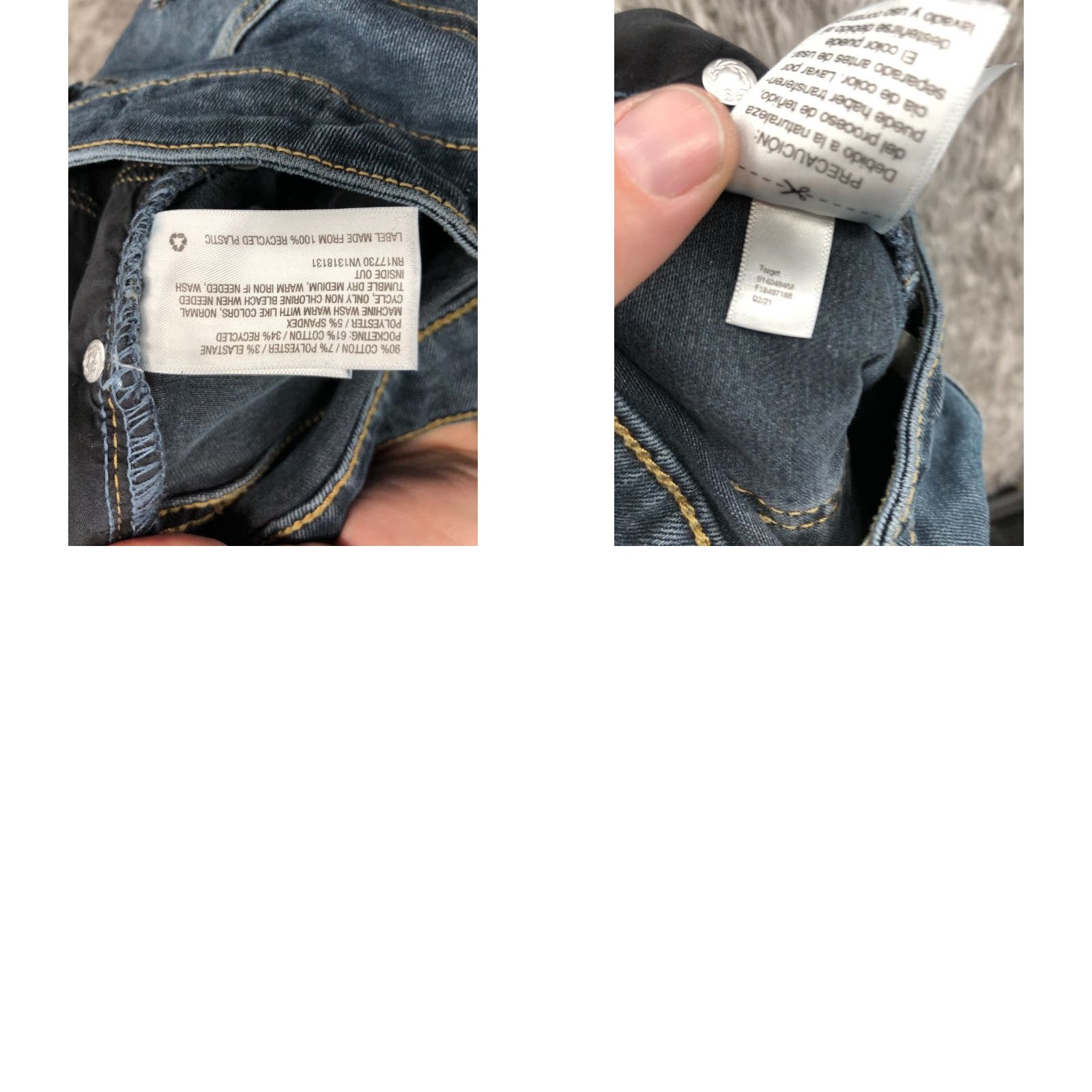 Vintage Universal Thread High Rise Skinny Jeans Size 00 Womens Dark Wash Blue Denim Size 24" / US 00 / IT 34 - 9 Thumbnail