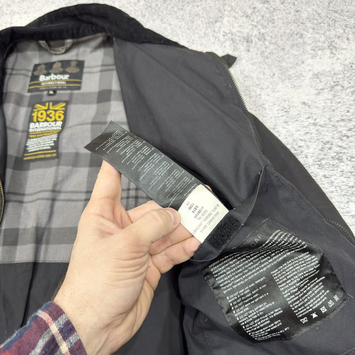 Barbour × Designer Waxed Barbour International Rebel Jacket XL size Size US XL / EU 56 / 4 - 14 Thumbnail