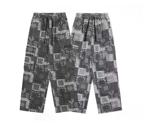 Other 20AW Indigo Union Japan Grey Bandana Paisley Relaxed Pants Size US 33 - 3 Thumbnail