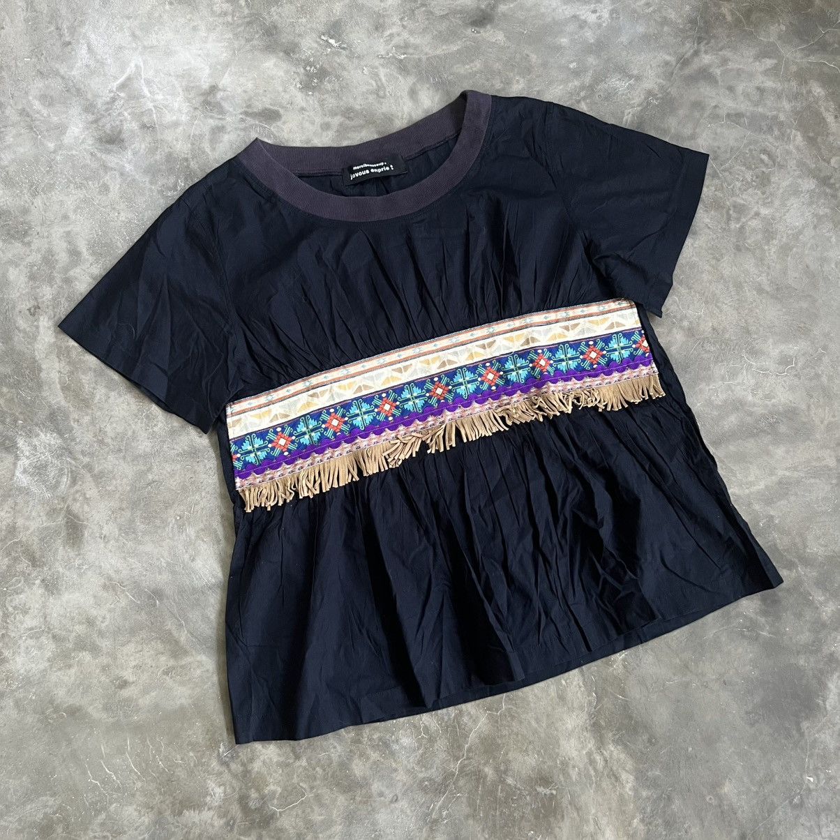 Issey Miyake Mercibeaucoup needlework Embroidery Blouse Shirt Size M / US 6-8 / IT 42-44 - 2 Thumbnail