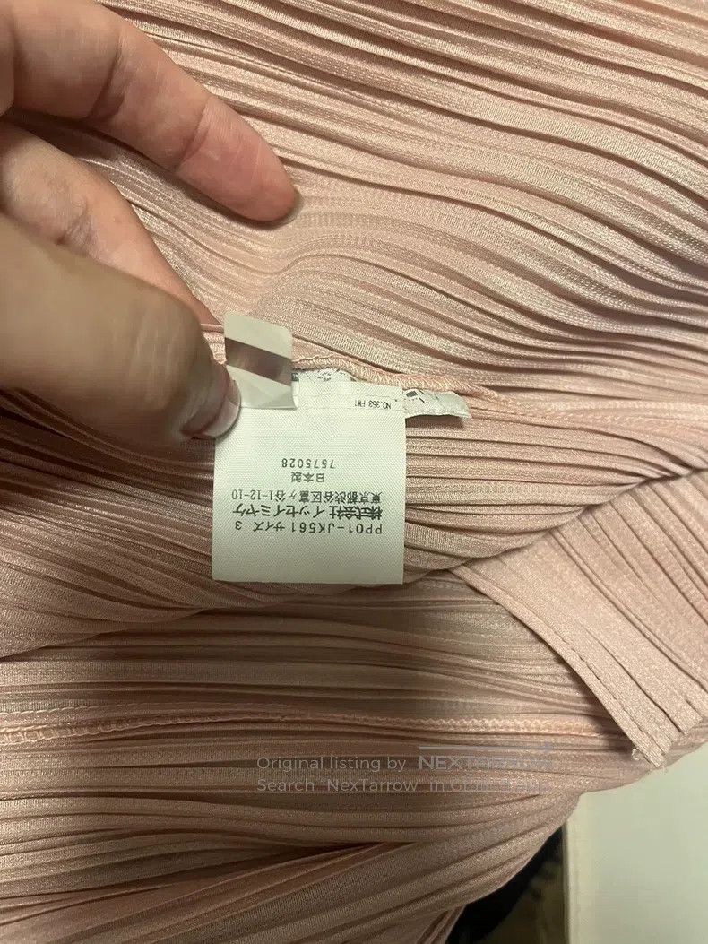 Issey Miyake Issey Miyake Pink Pleated Kombu Top Size L / US 10 / IT 46 - 3 Thumbnail