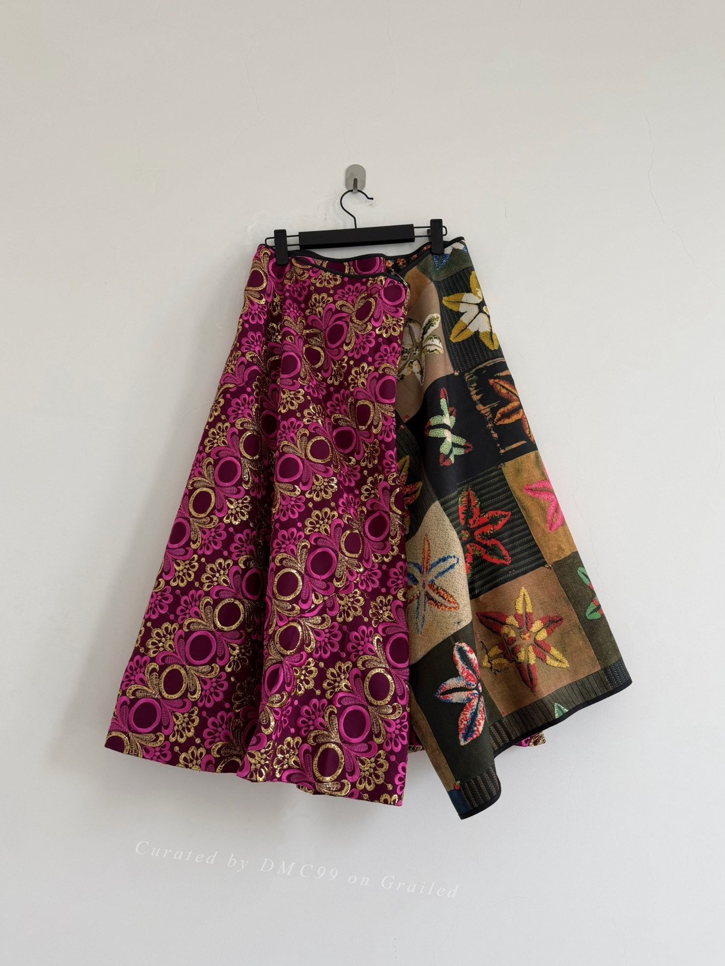 Rei Kawakubo Comme des Garçons 1999 Runway Patchwork Skirt Size 38" / US 16 / IT 52 - 1 Thumbnail